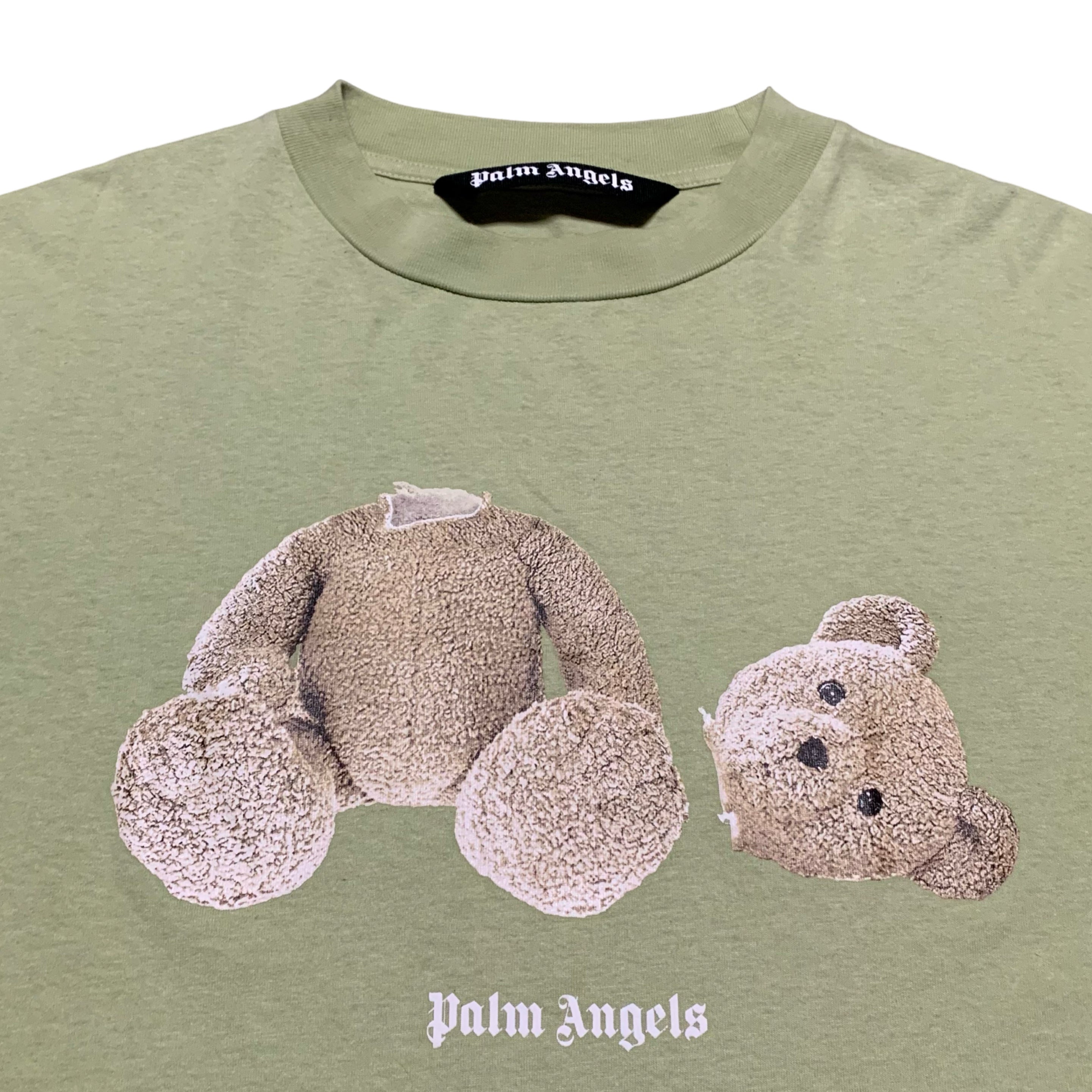 Palm Angels Medium Classic Bear Mint Green Tee
