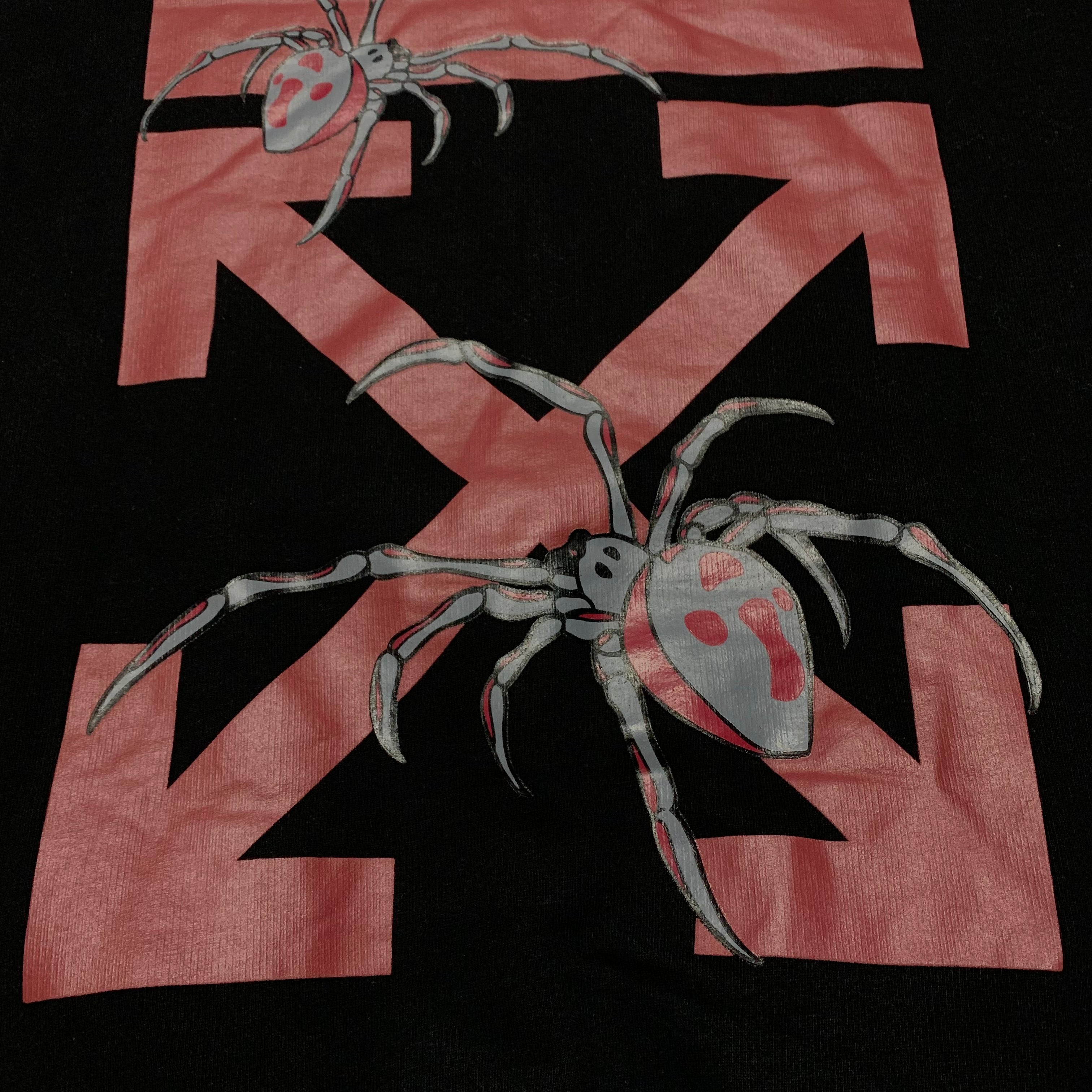 Off White Small Arachno Spider Arrows Hoodie Black Virgil Abloh