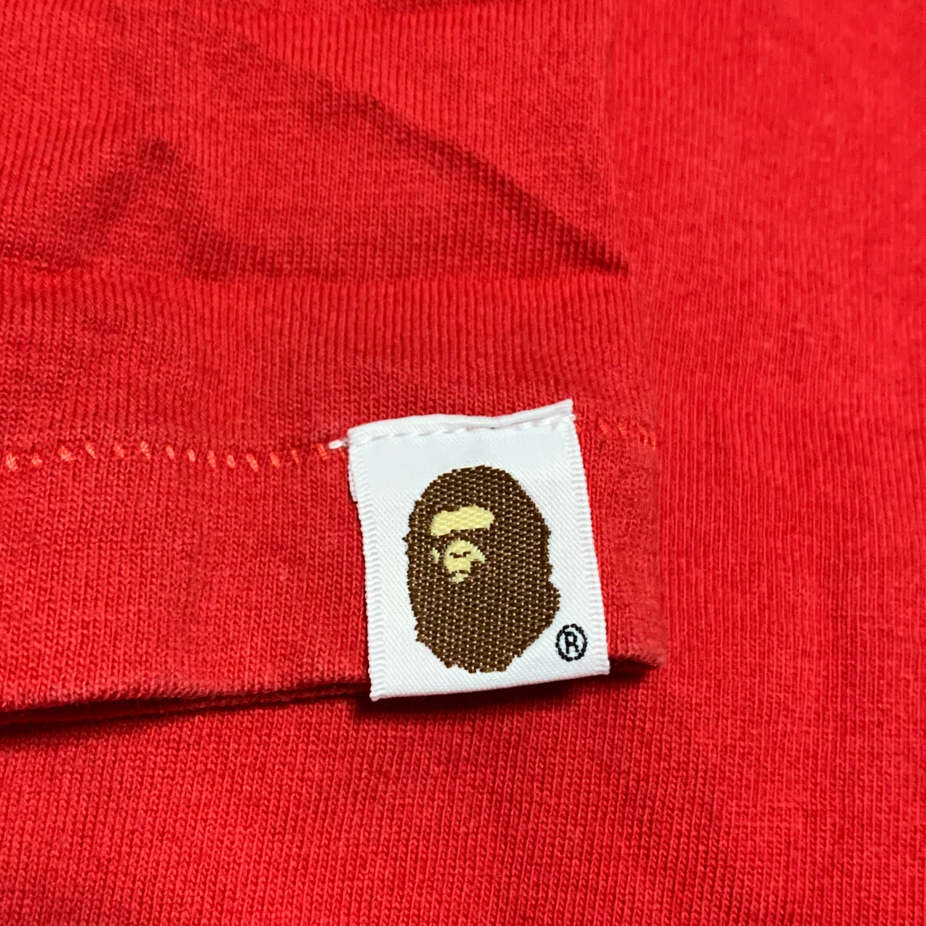 Bape Large Year Of The Dog Red Tee A Bathing Ape