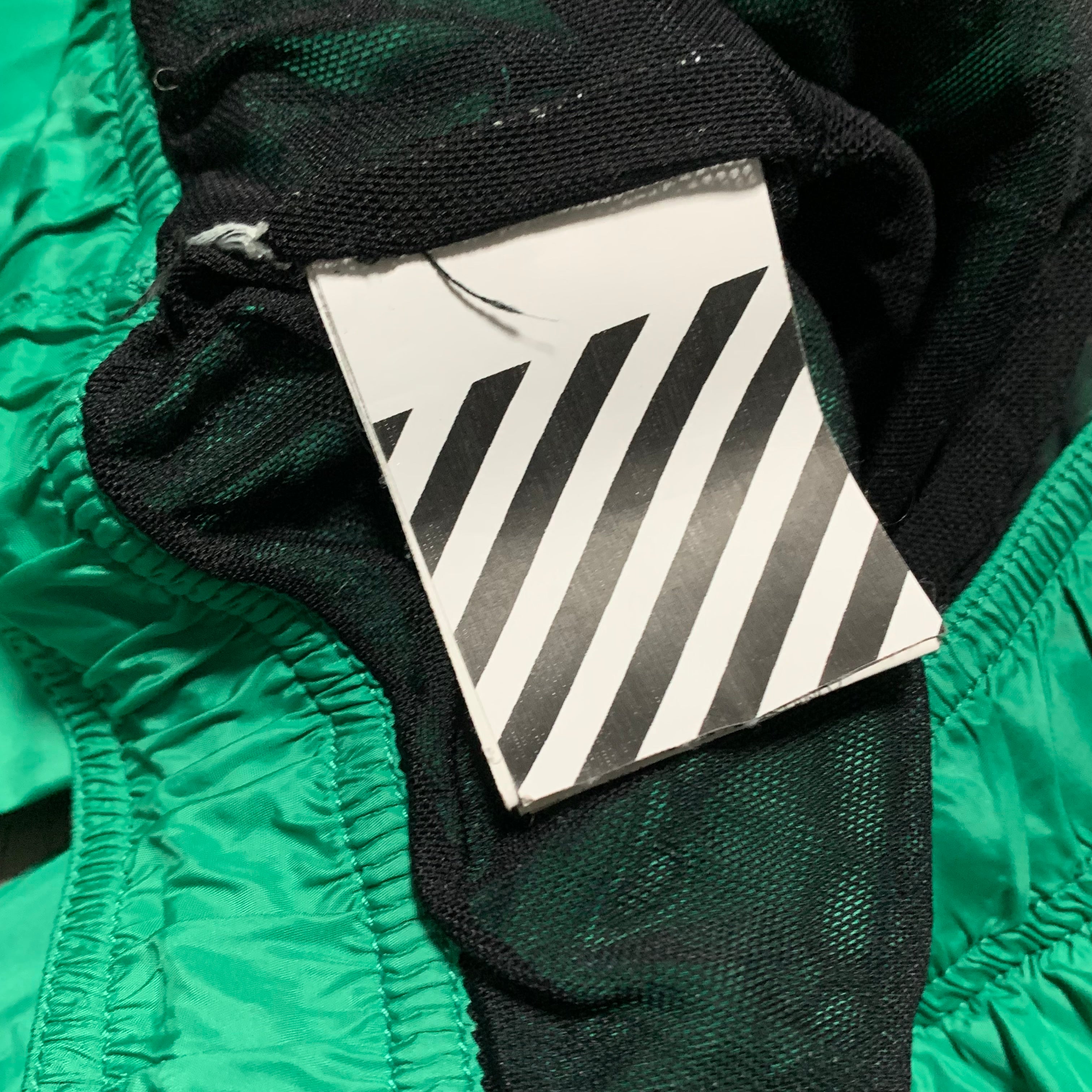 Off White XL Swim Shorts Green Bottoms Virgil Abloh