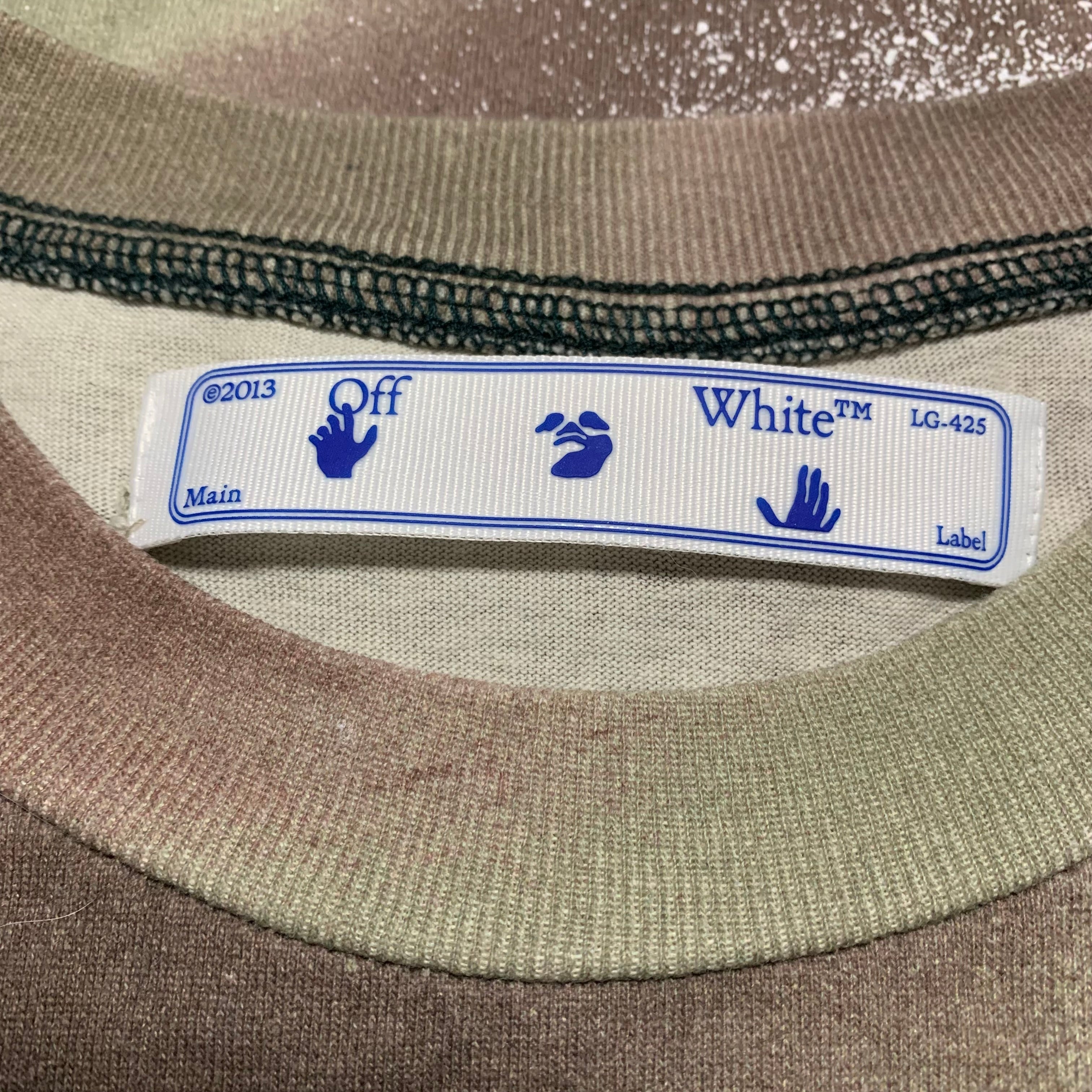 Off White XS Arrows Camouflage Tee Virgil Abloh