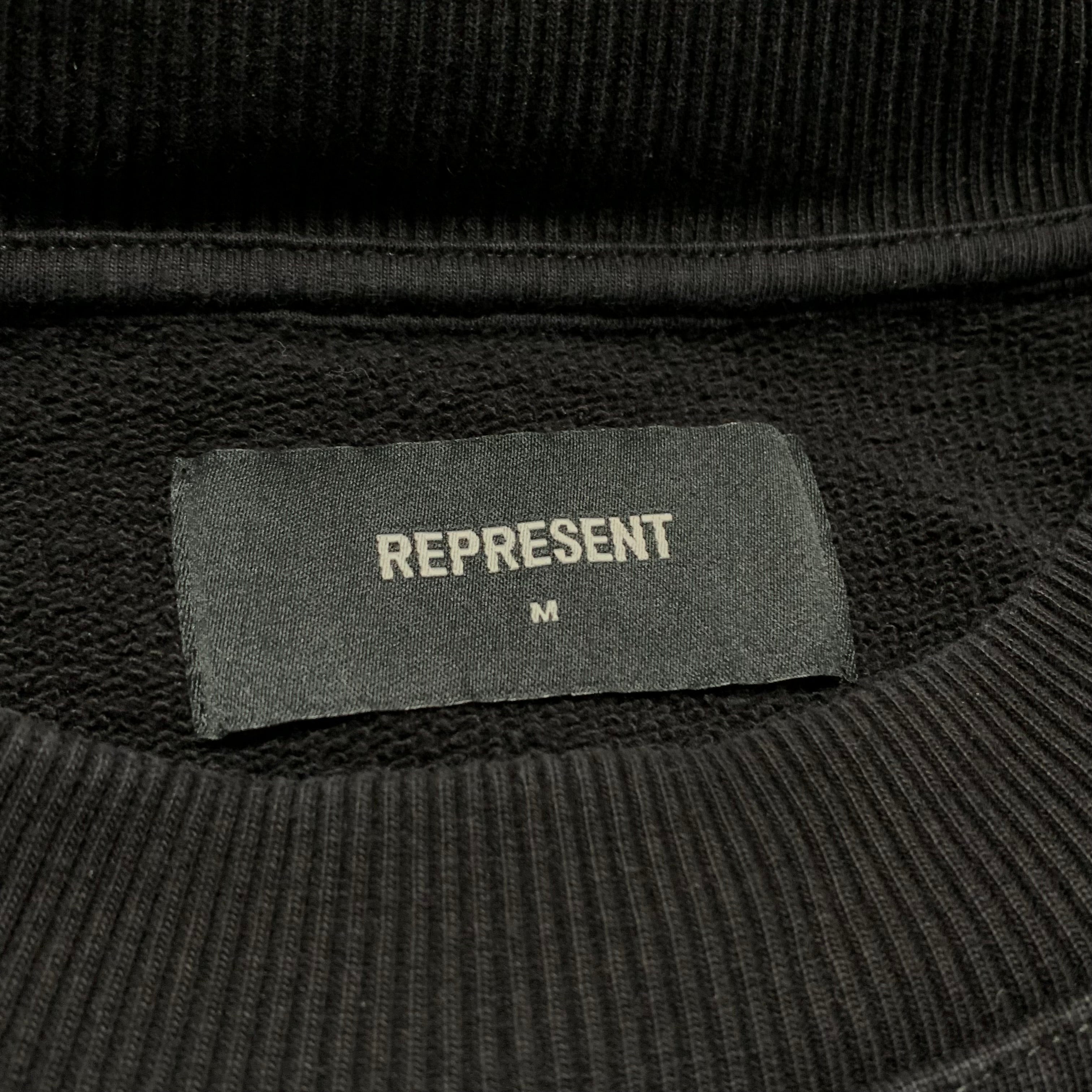 Represent Medium Owners Club End Clothing Black Sweater Sweatshirt Crewneck