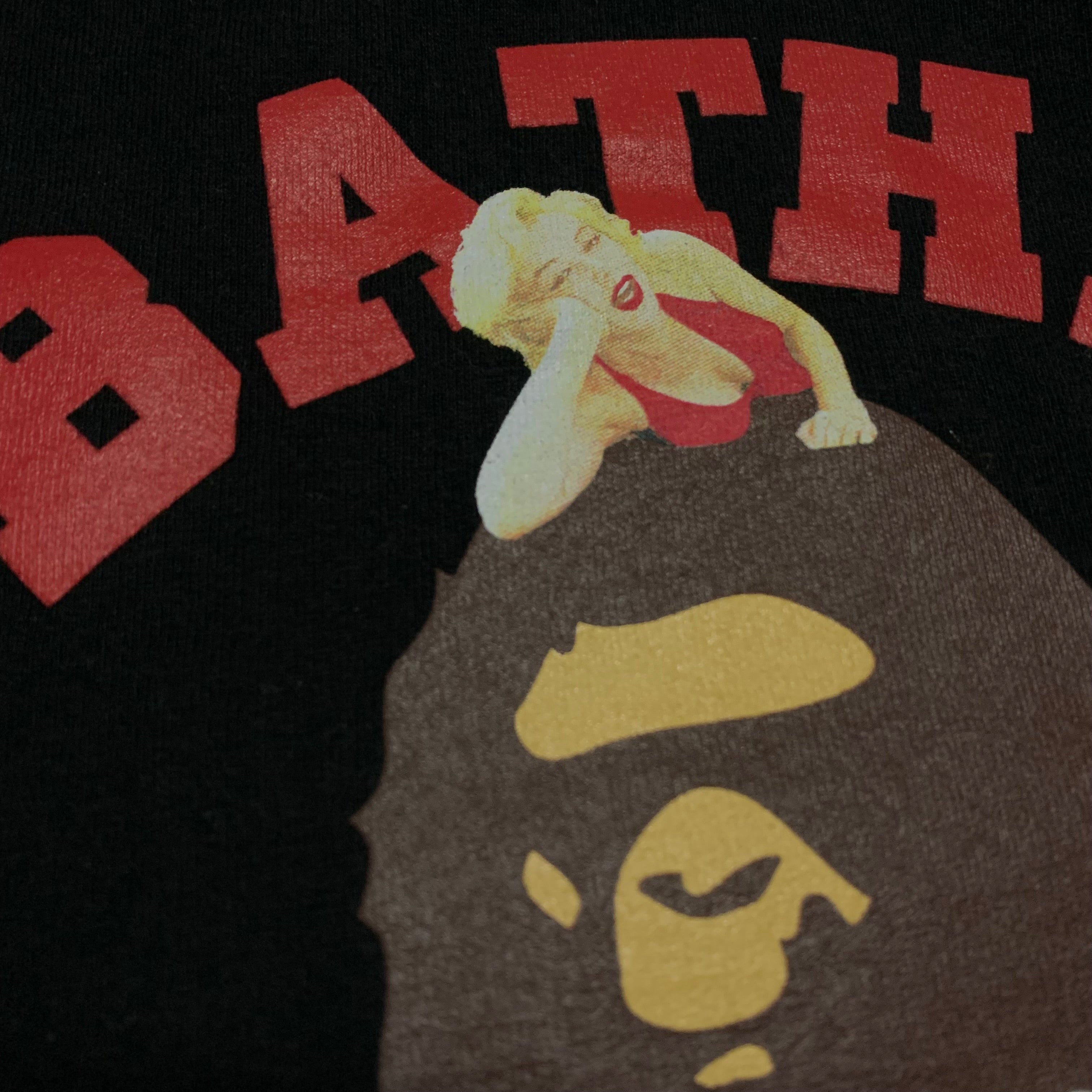 Bape x Marilyn Monroe Large College Black Tee A Bathing Ape 2020