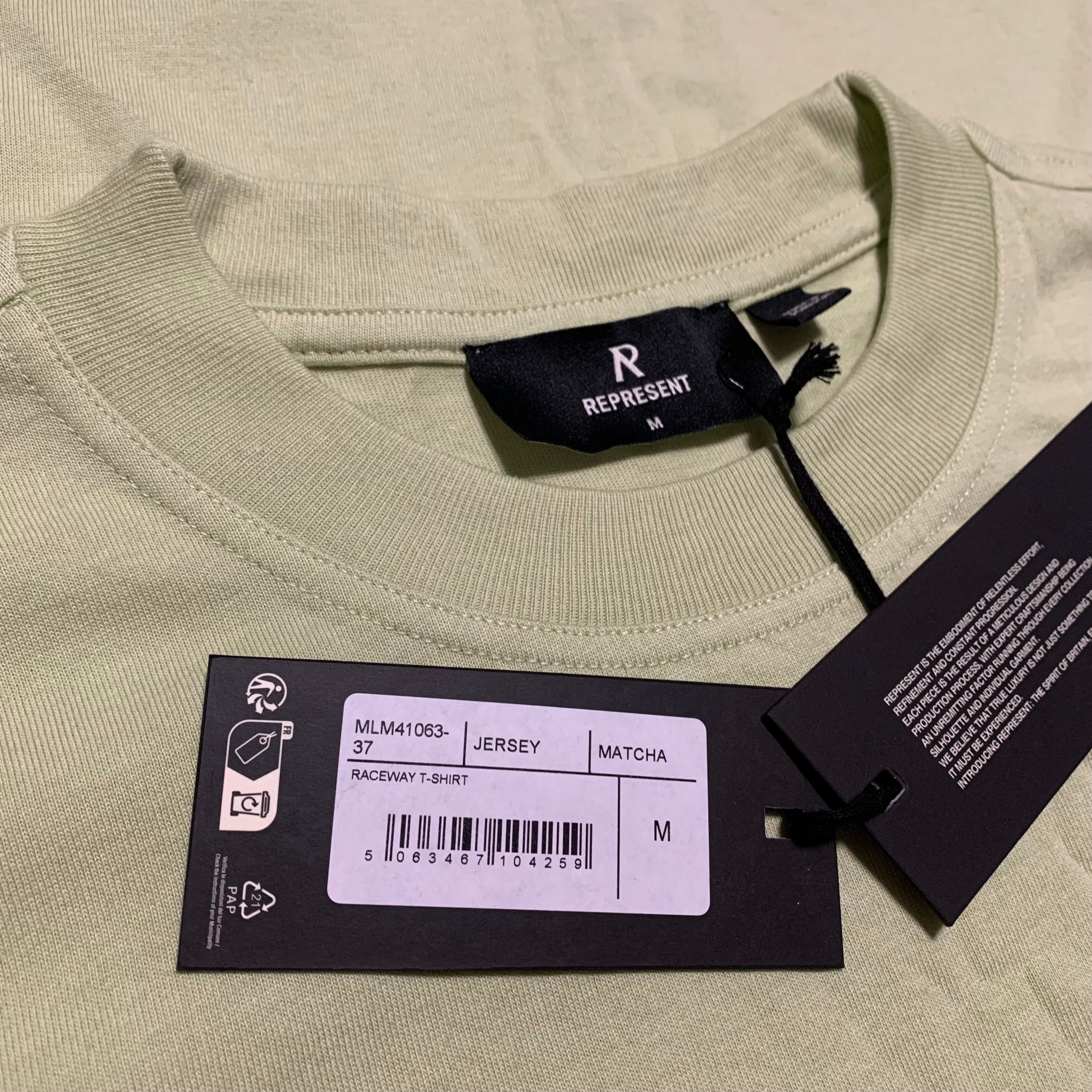 Represent Medium Raceway Graphic Match Green Tee