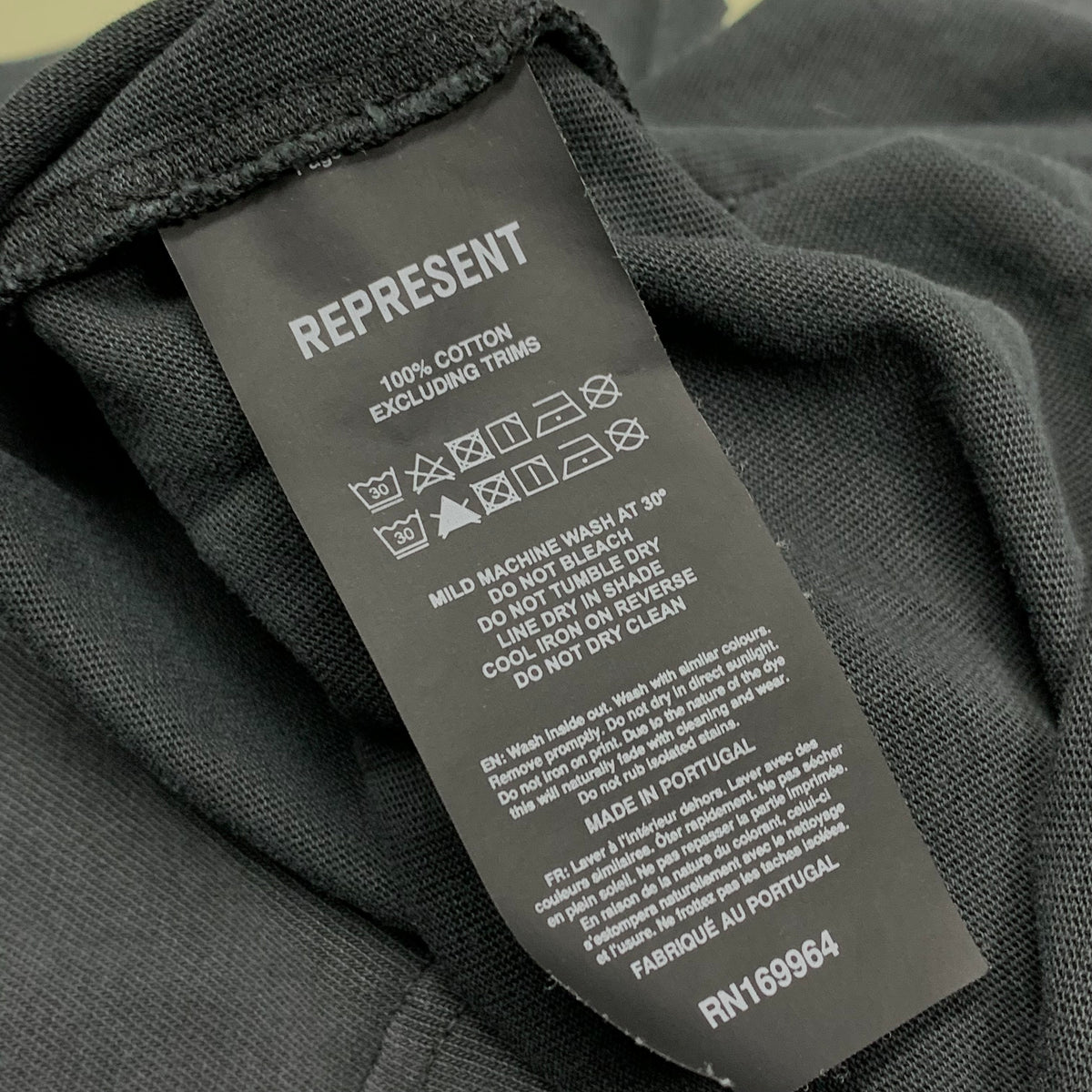 Represent Medium Tee Belstaff Flame Phoenix Black T-Shirt