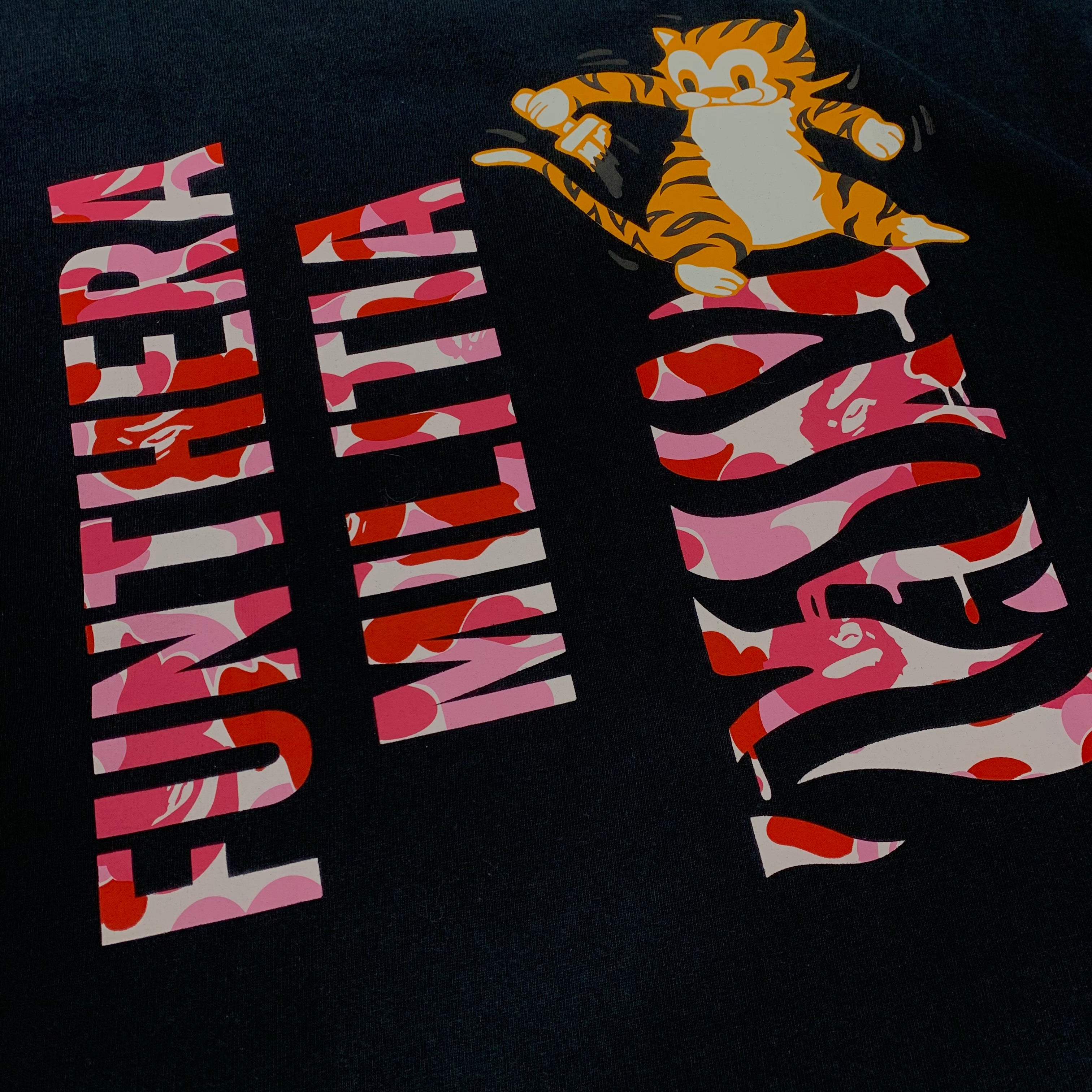 Bape Medium Tee Tiger Shark Pink ABC Camo Black T-Shirt A Bathing Ape