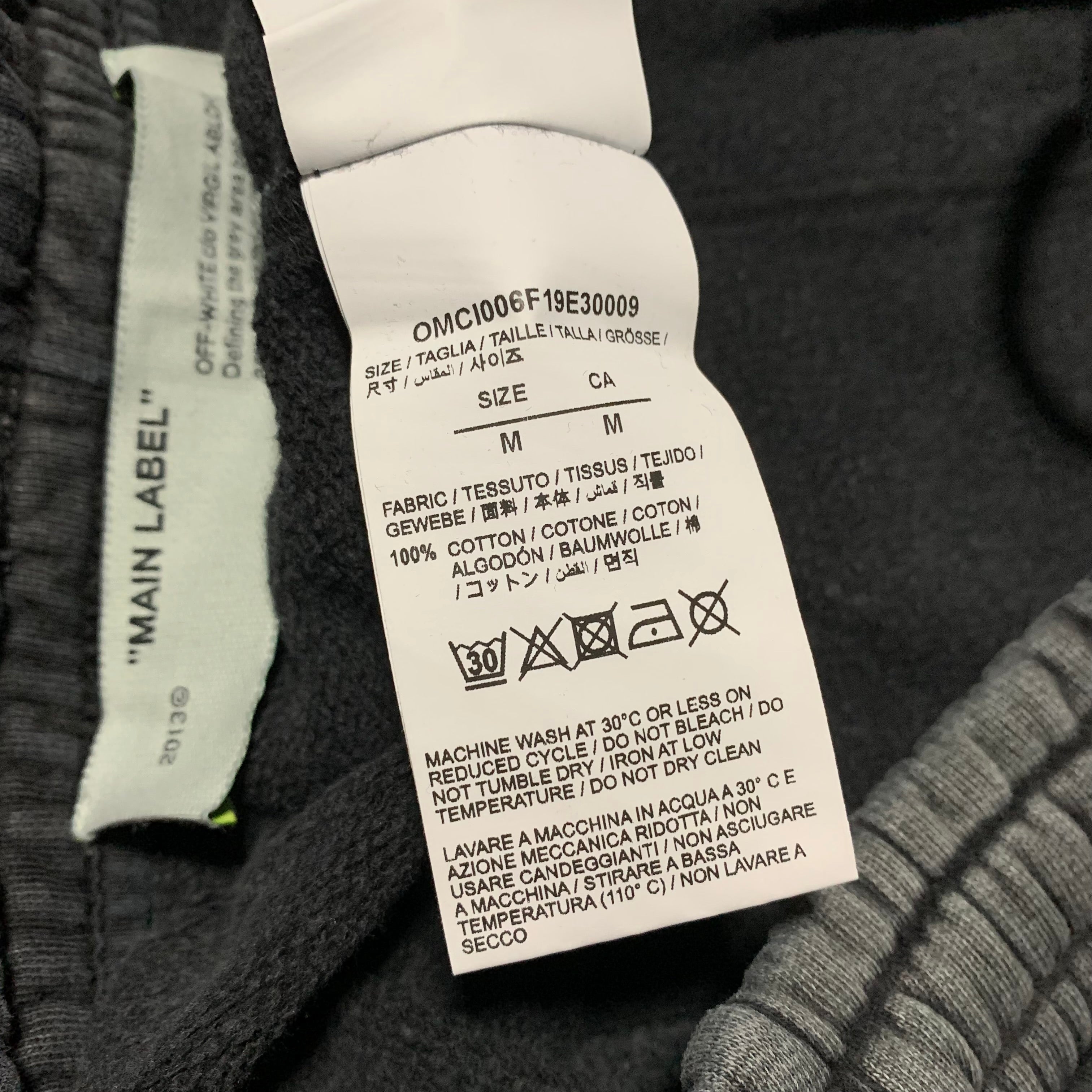 Off White Medium Shorts Hardcore Caravaggio Off Black Bottoms Virgil Abloh