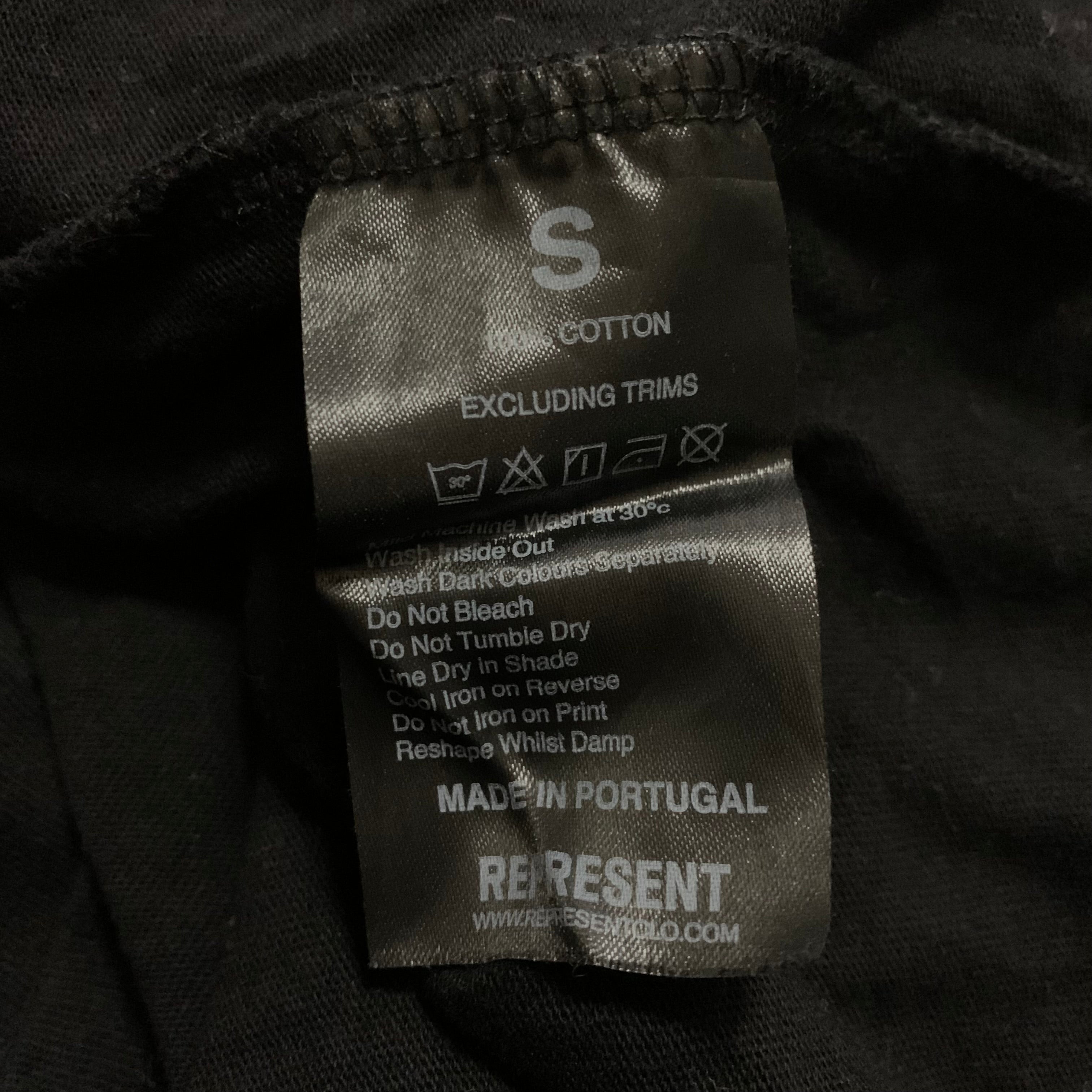 Represent Small Design & Construction Jet Black Tee