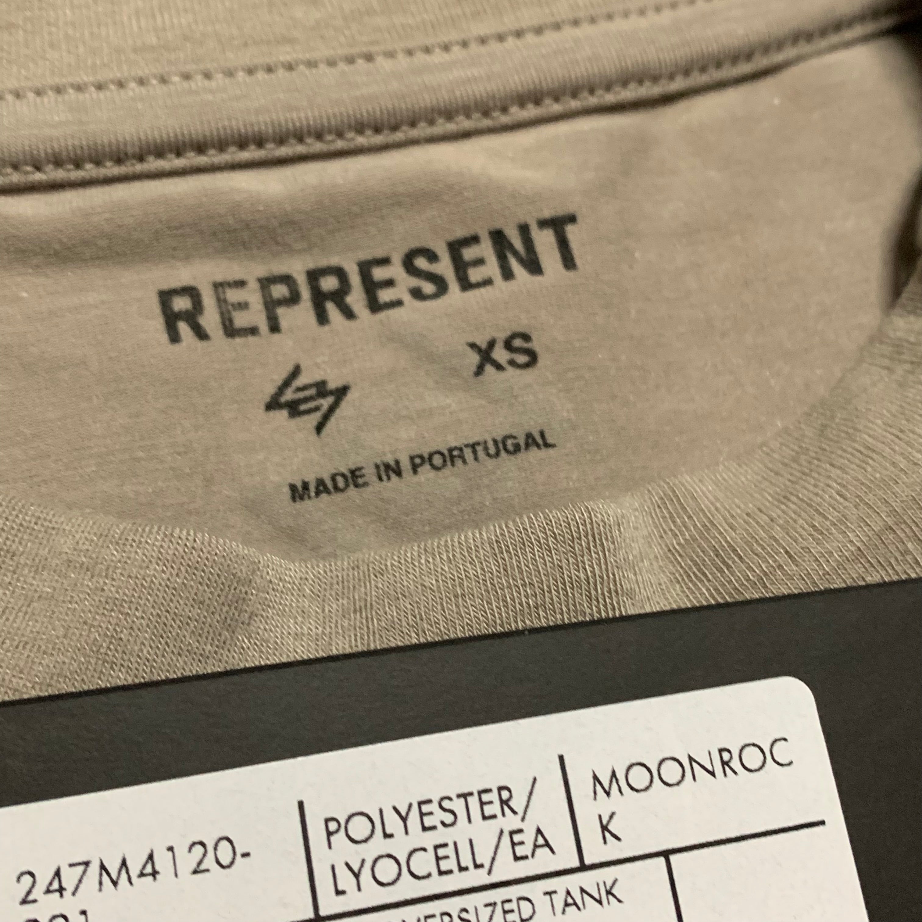 Represent XS 247 Future Terrains Oversized Tee Moonrock