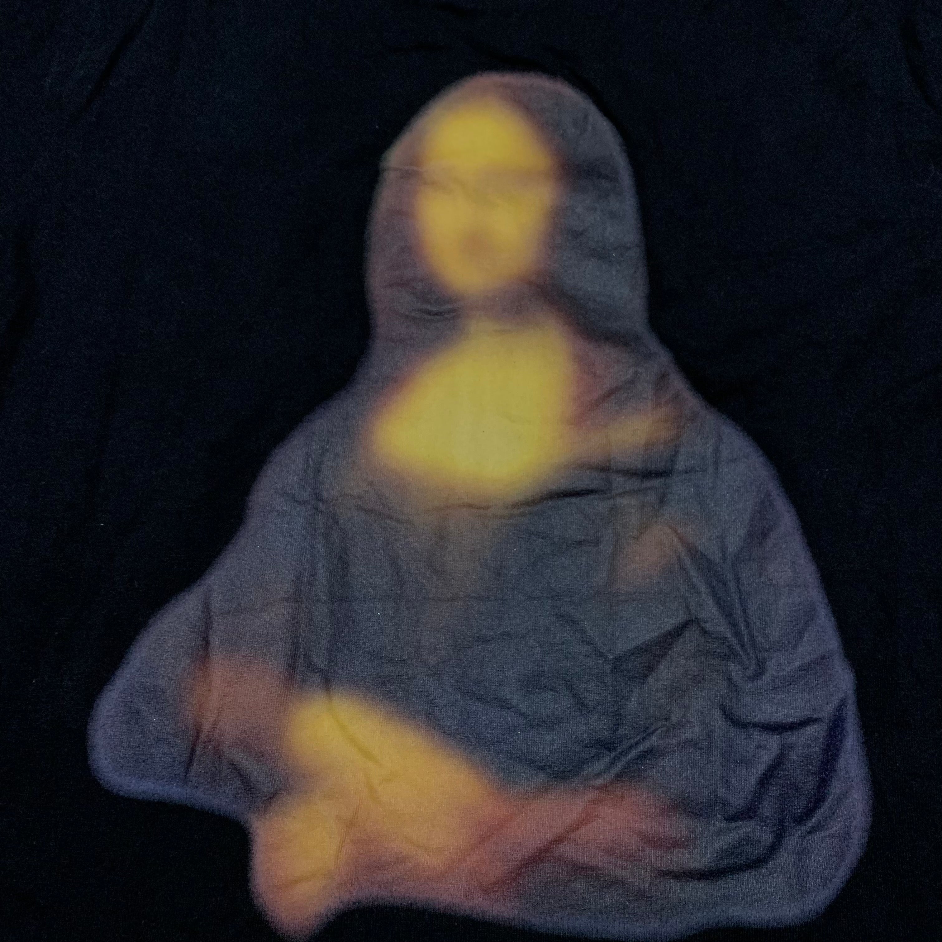 Off White Small Mona Lisa Blur Black Tee Virgil Abloh