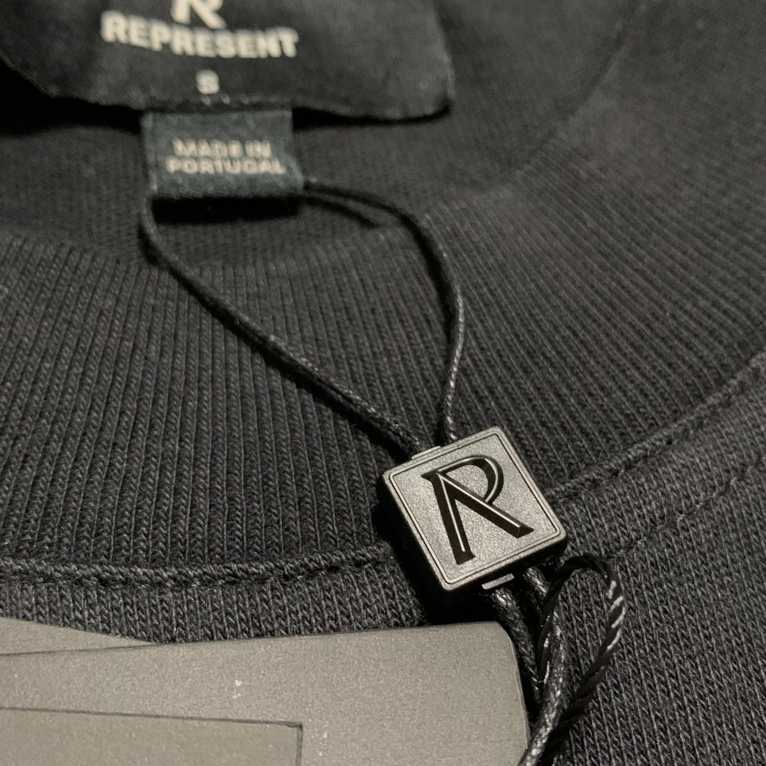 Represent Small Double Distilled Off Black Tee