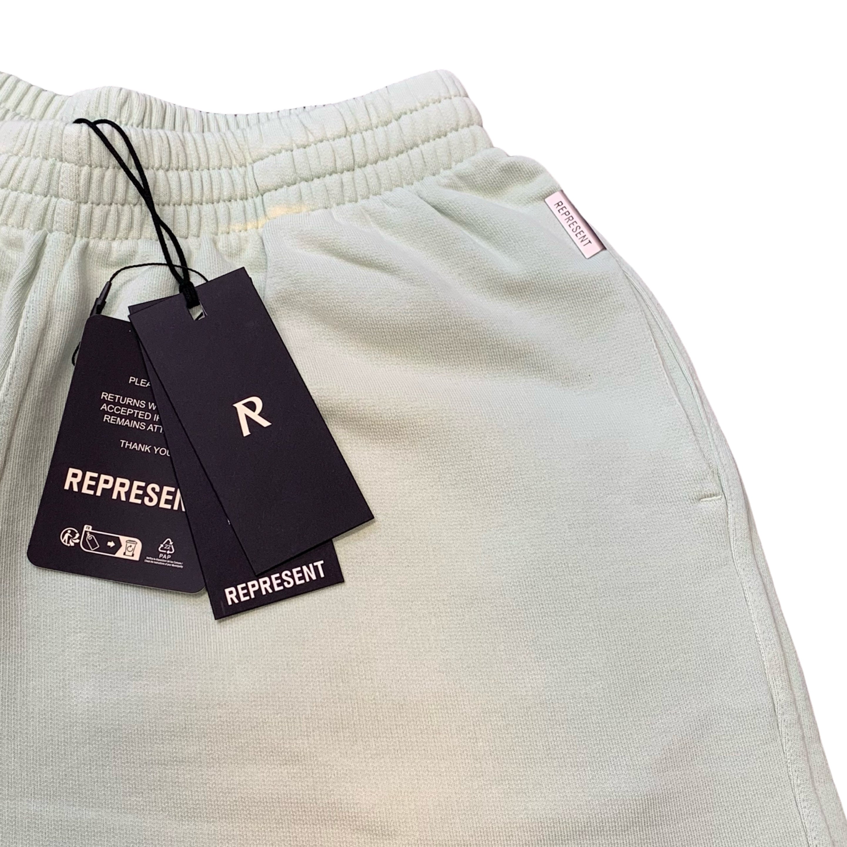 Represent Small Shorts Grand Vintage Washed Sage Short Bottoms