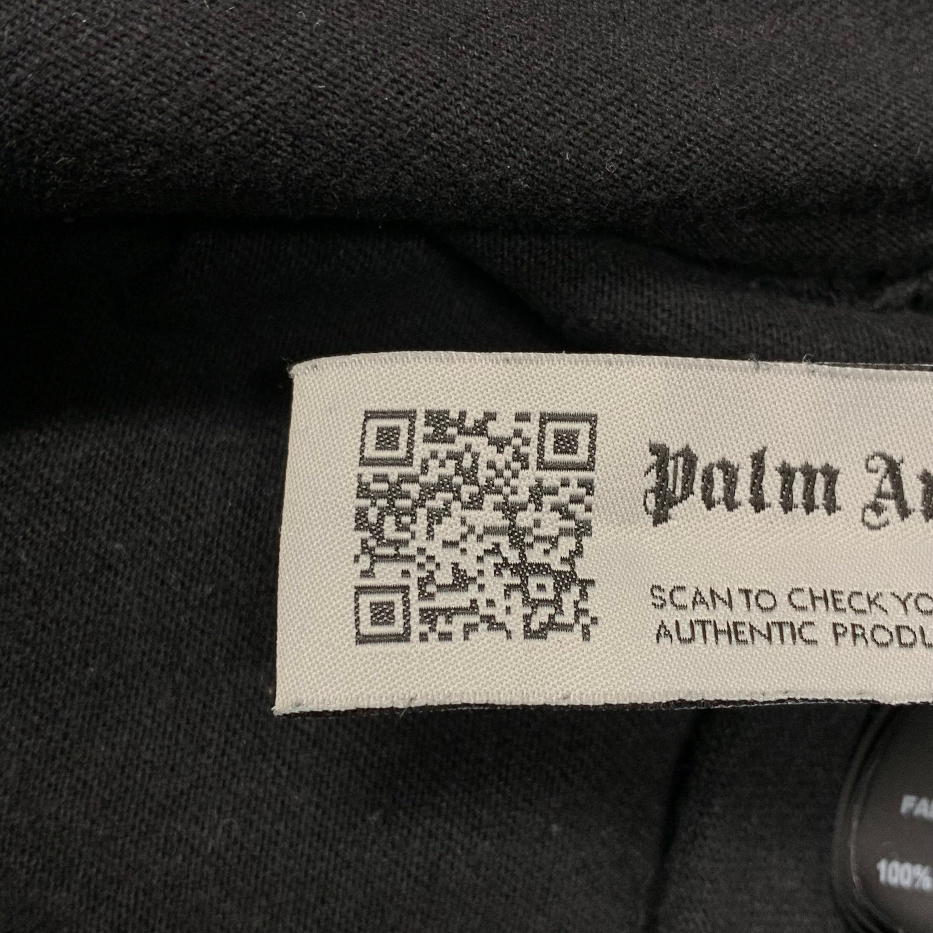 Palm Angels Large Tee Sprayed Bear Classic Black T-Shirt