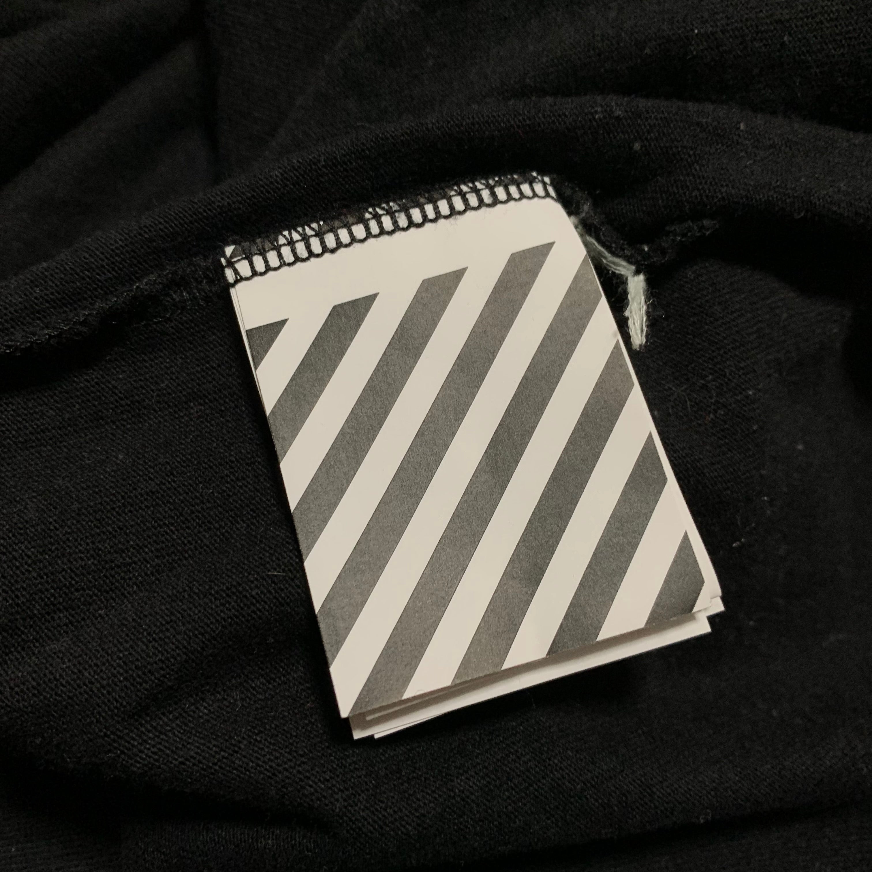 Off White XS Airport Arrows Black Tee Virgil Abloh