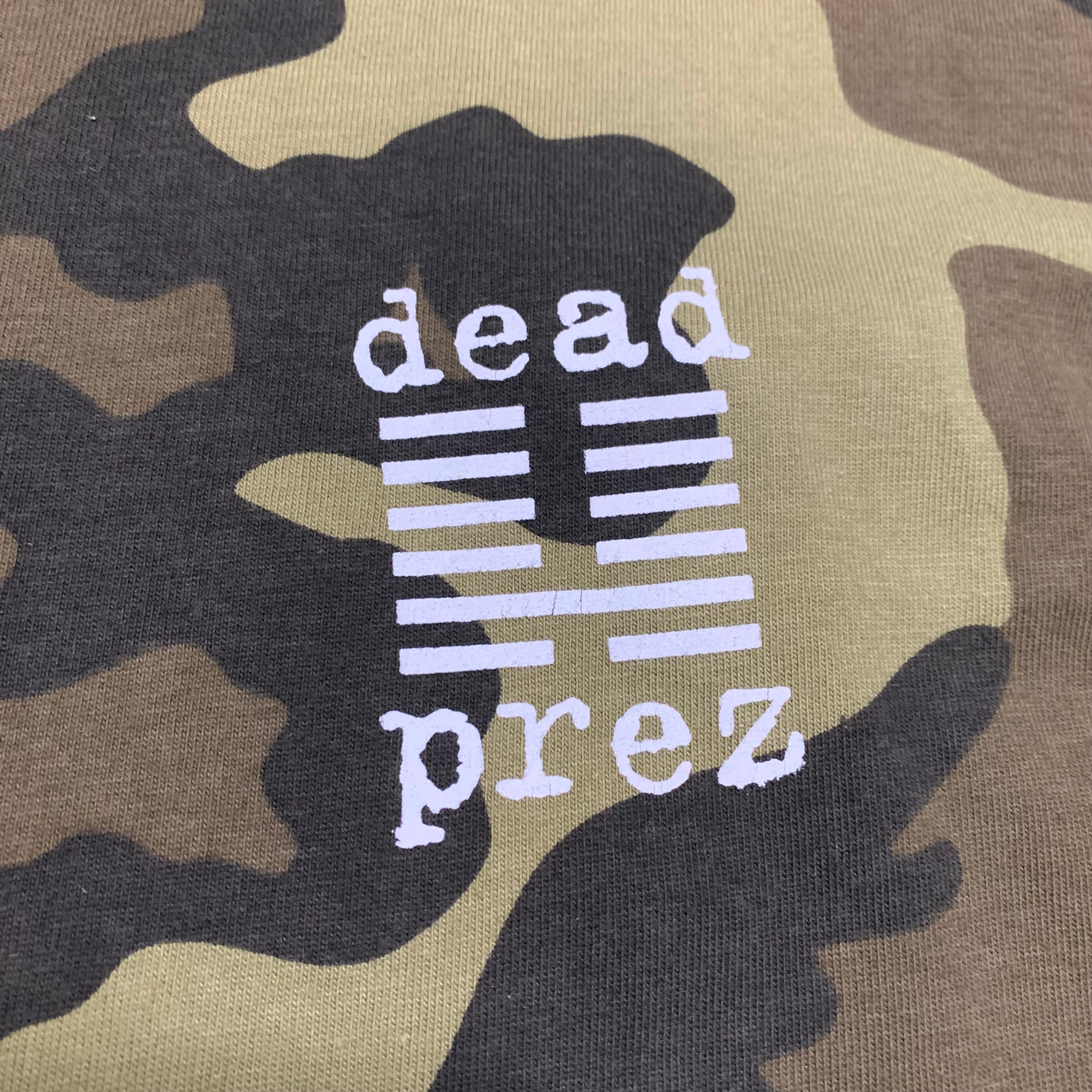 Supreme Medium Dead Prez Woodland Camo Green Tee 2019