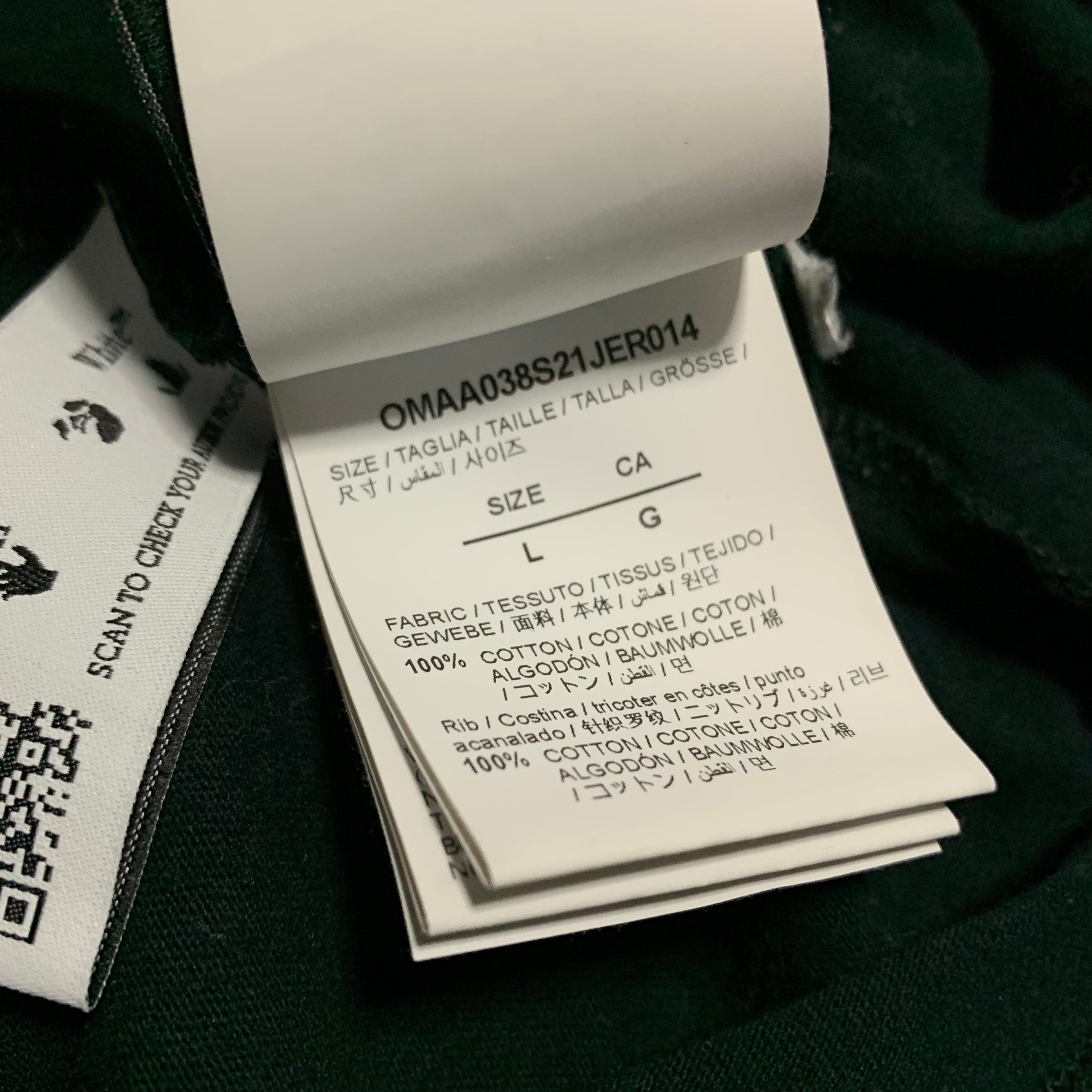 Off White XXL Adam Eve Arrows Black Tee Virgil Abloh