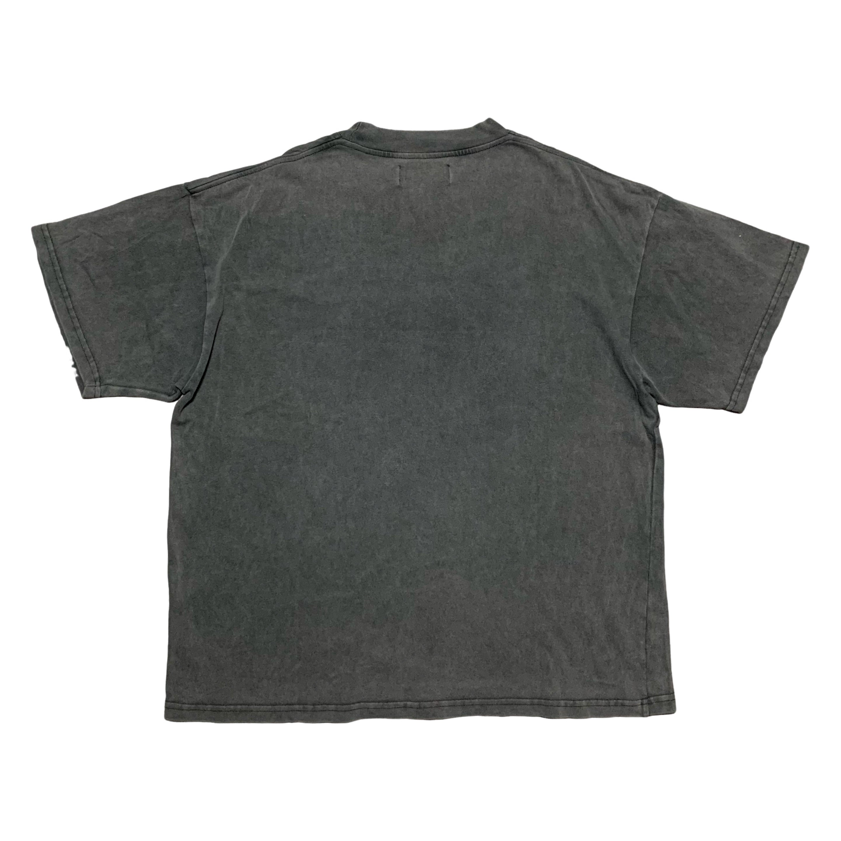 Represent Large Embroidered Vintage Grey Tee