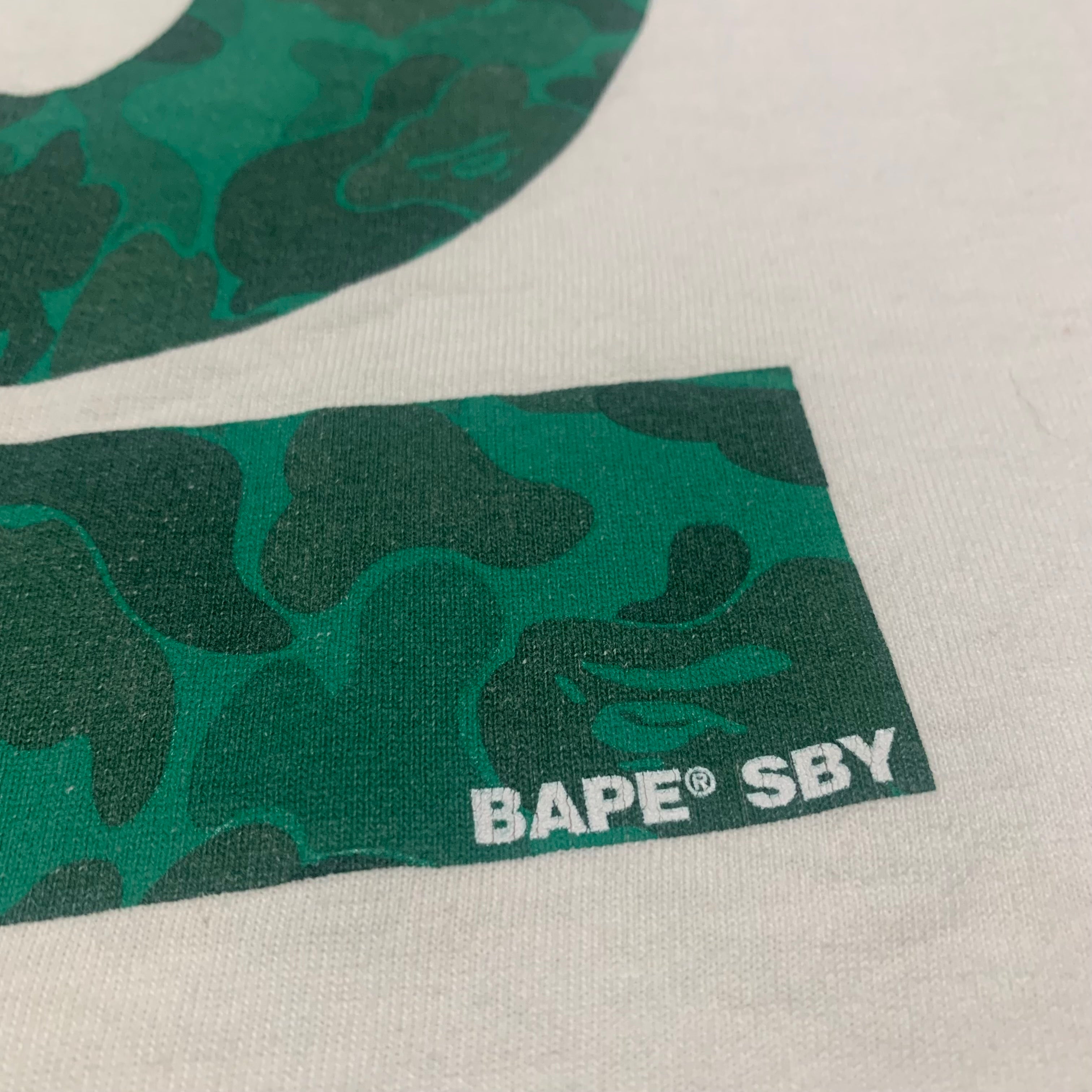 Bape Medium 0 Anniversary Shibuya Store Camo White Tee A Bathing Ape Rare