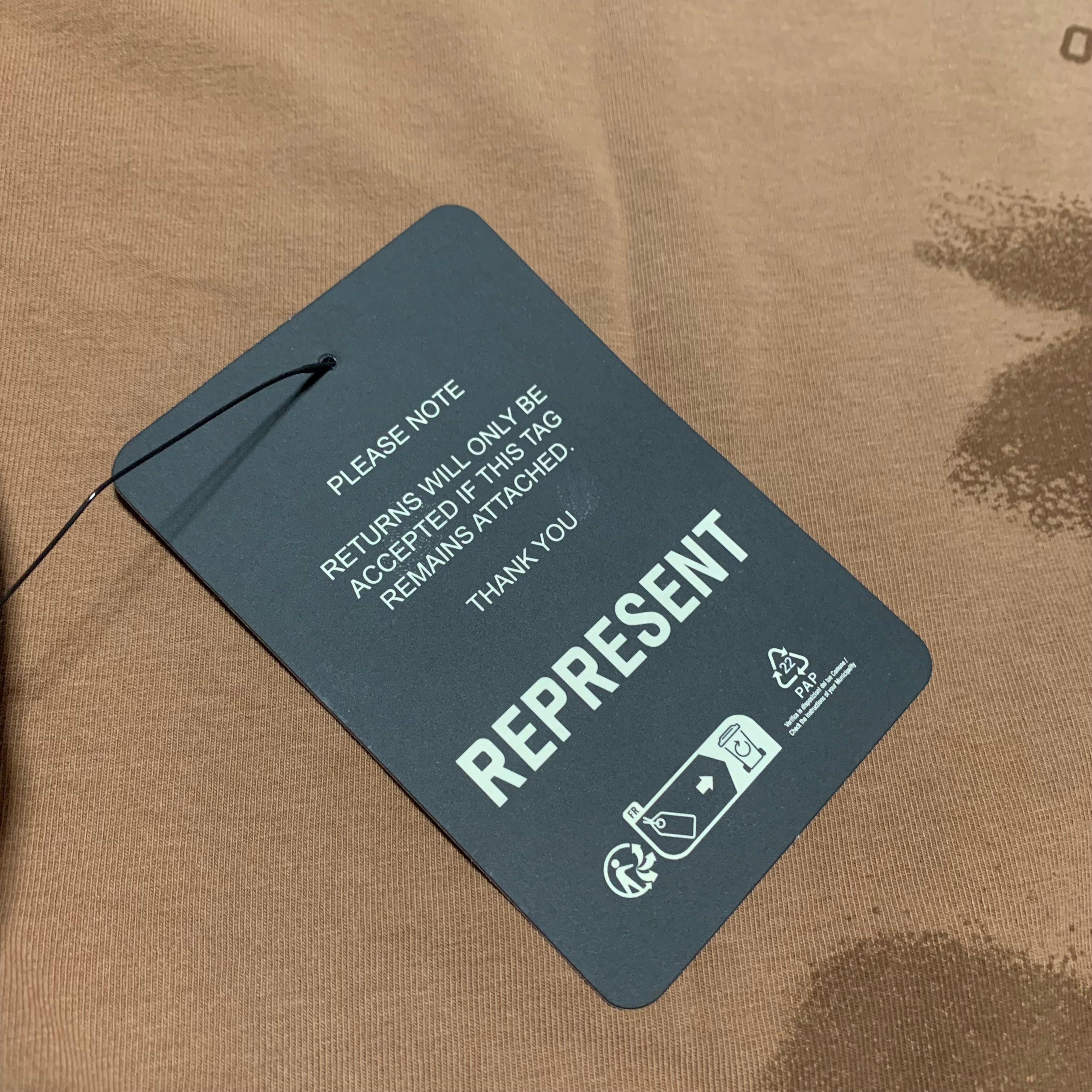 Represent XS 247 Motion Oversized Rust Tee