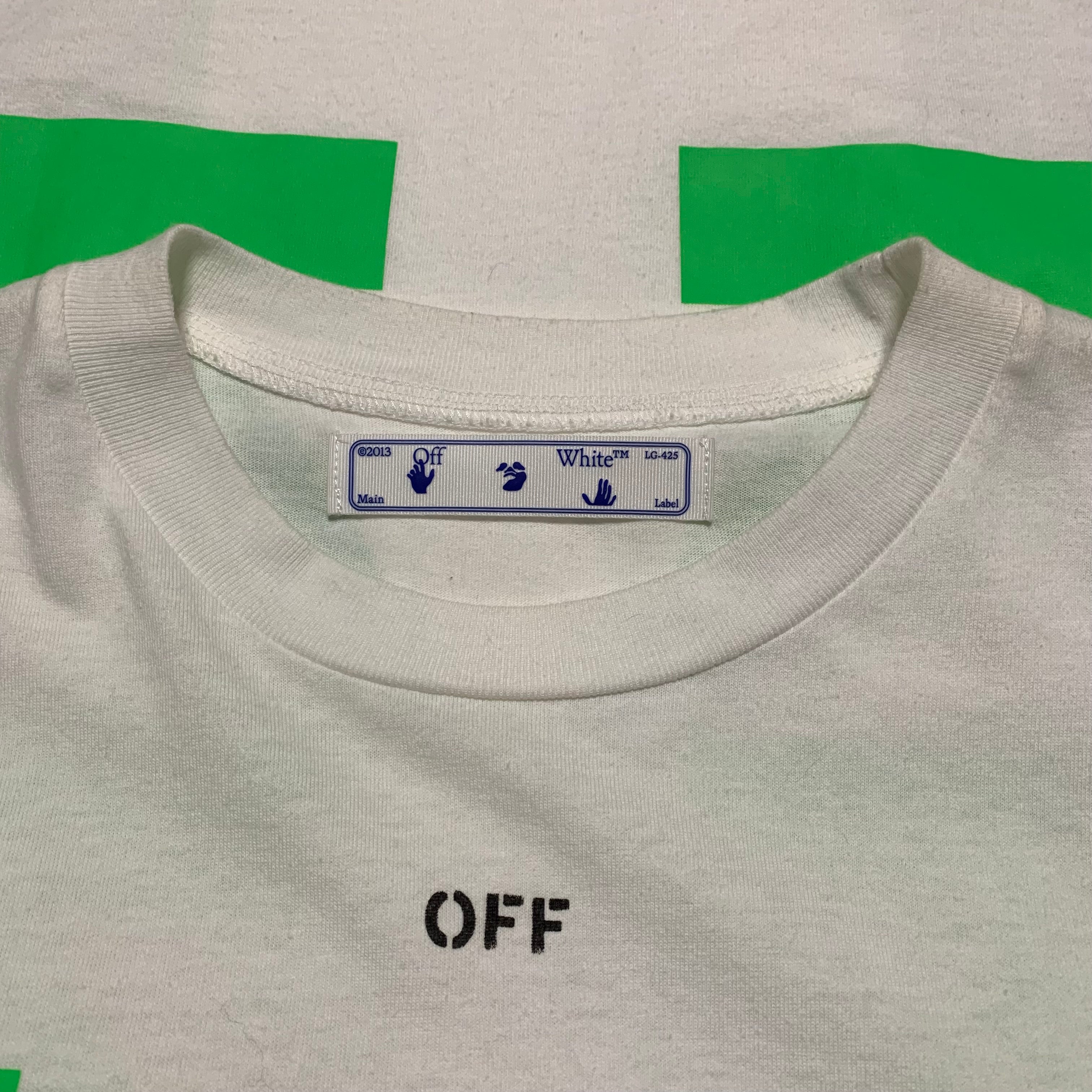 Off White Medium Medium Pascal Arrows White Tee Virgil Abloh