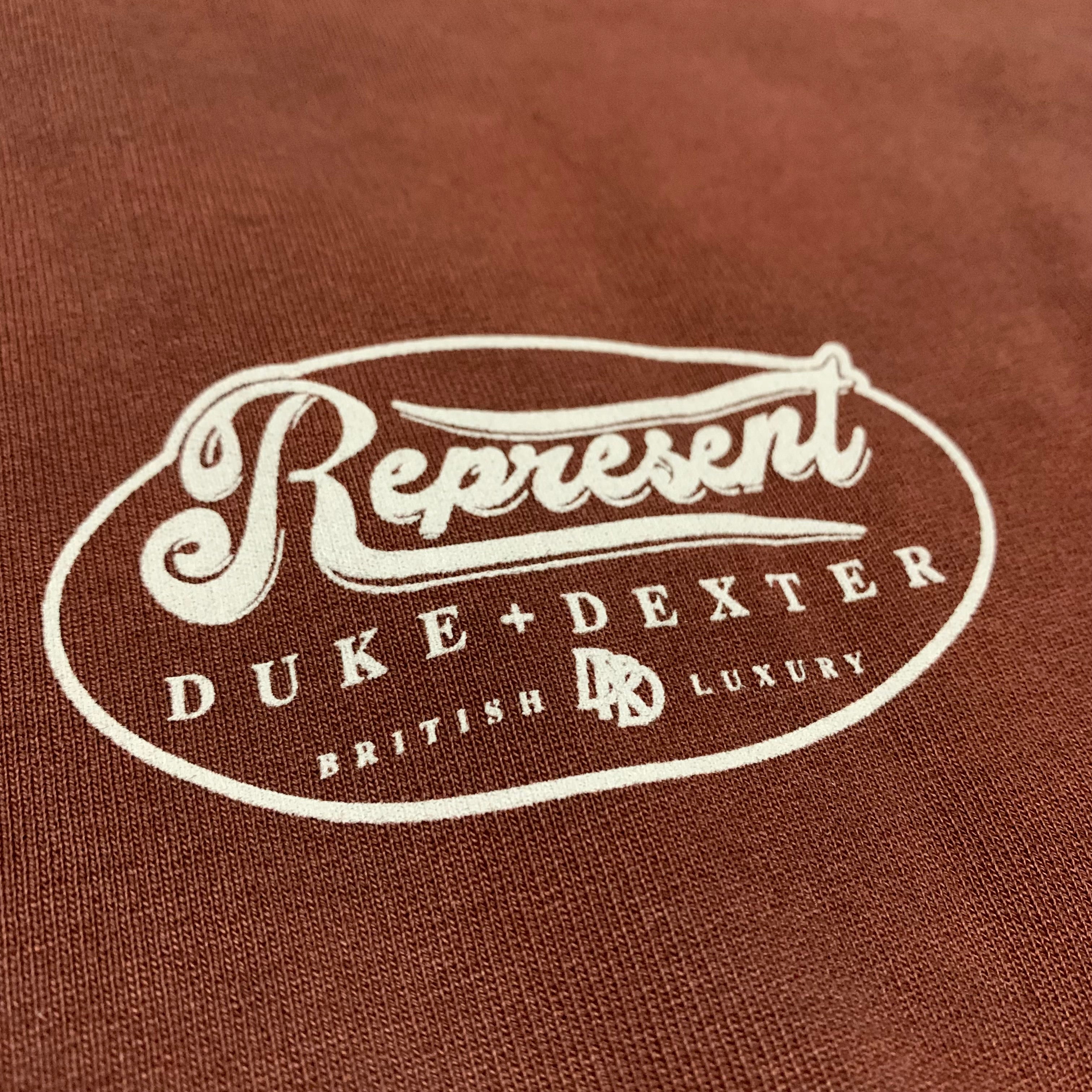 Represent Duke + Dexter XL Rust Luxury Hoodie (RRP £180)
