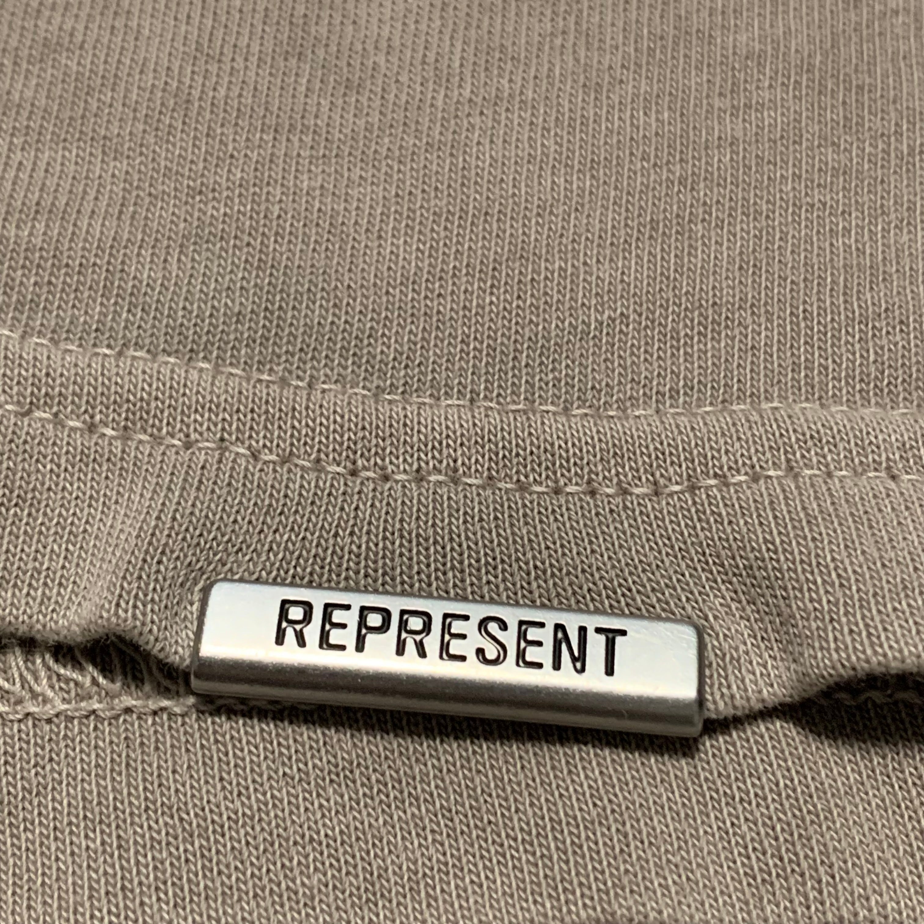 Represent Small Patron Of The Club Mudstone Grey Tee