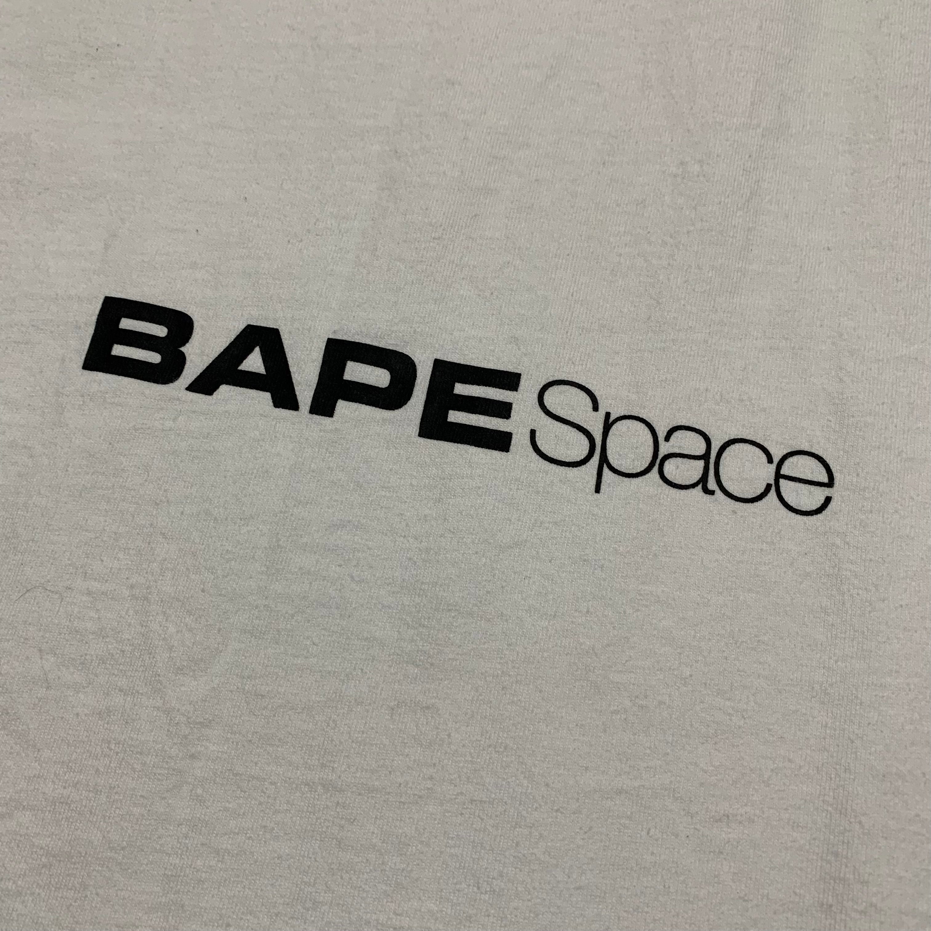 Bape Large White Tee Space A Bathing Ape
