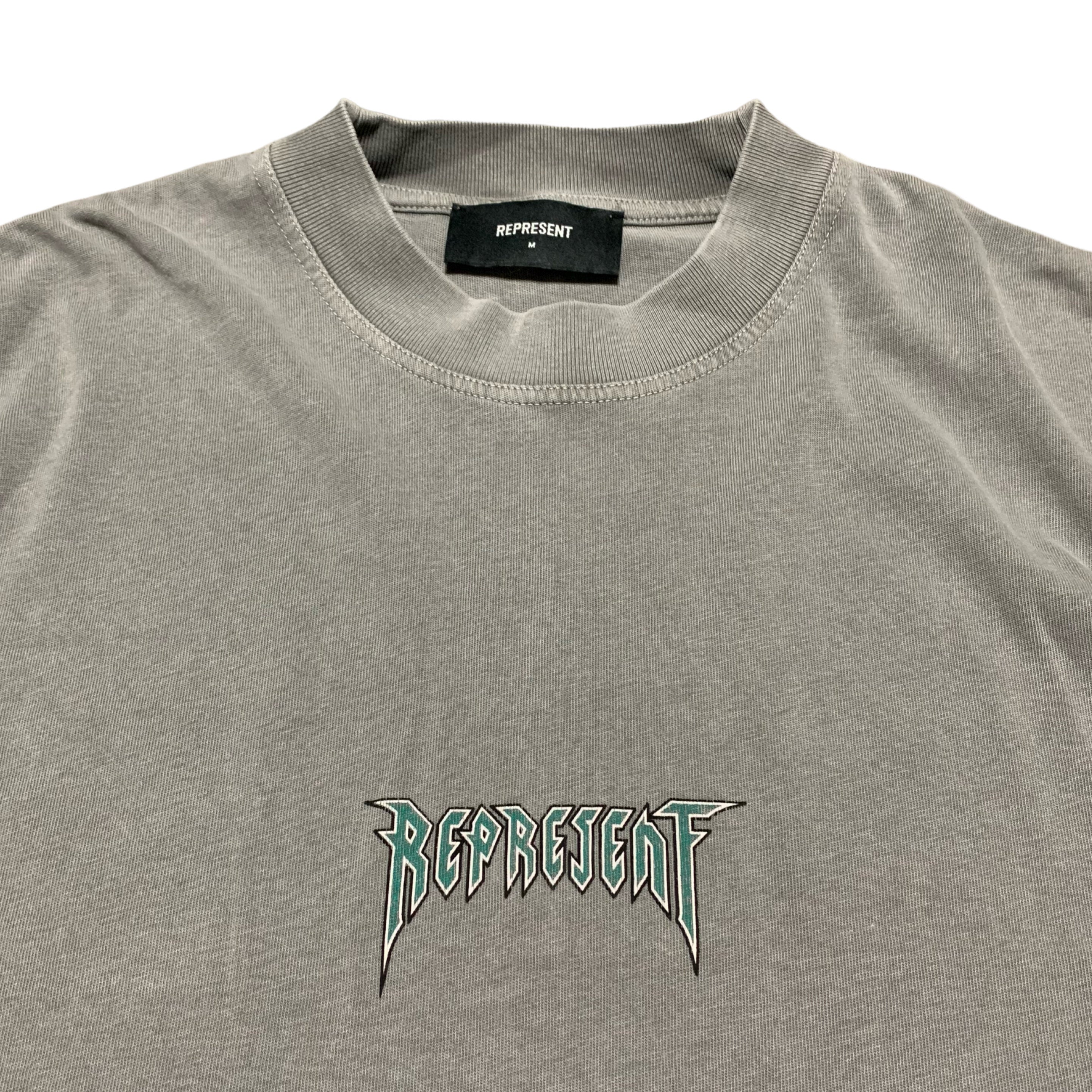 Represent Medium Rock Logo Ultimate Grey Tee