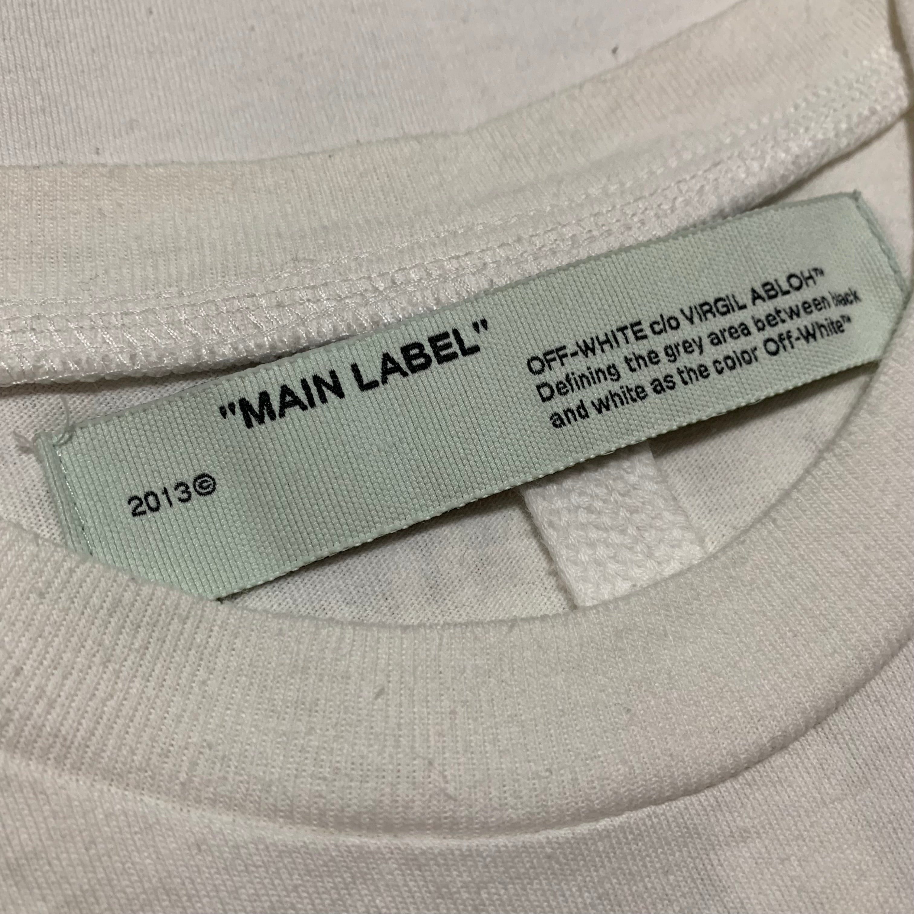 Off White Medium Ocean Debris White Tee Virgil Abloh