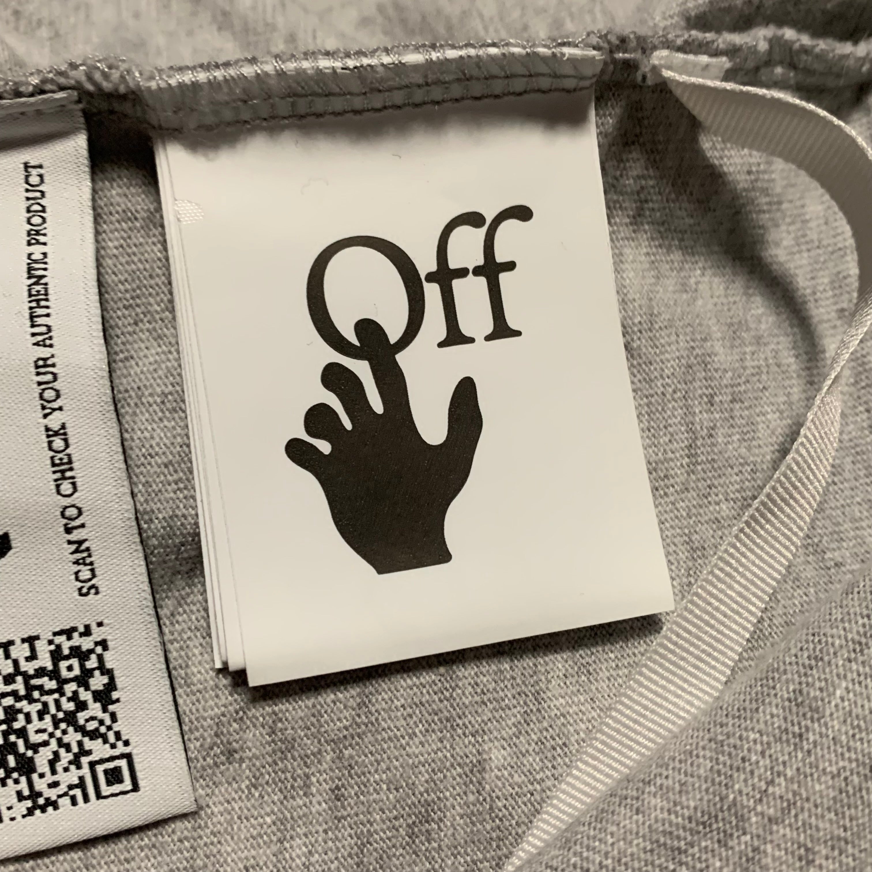 Off White Large Marker Arrows Grey Tee Virgil Abloh