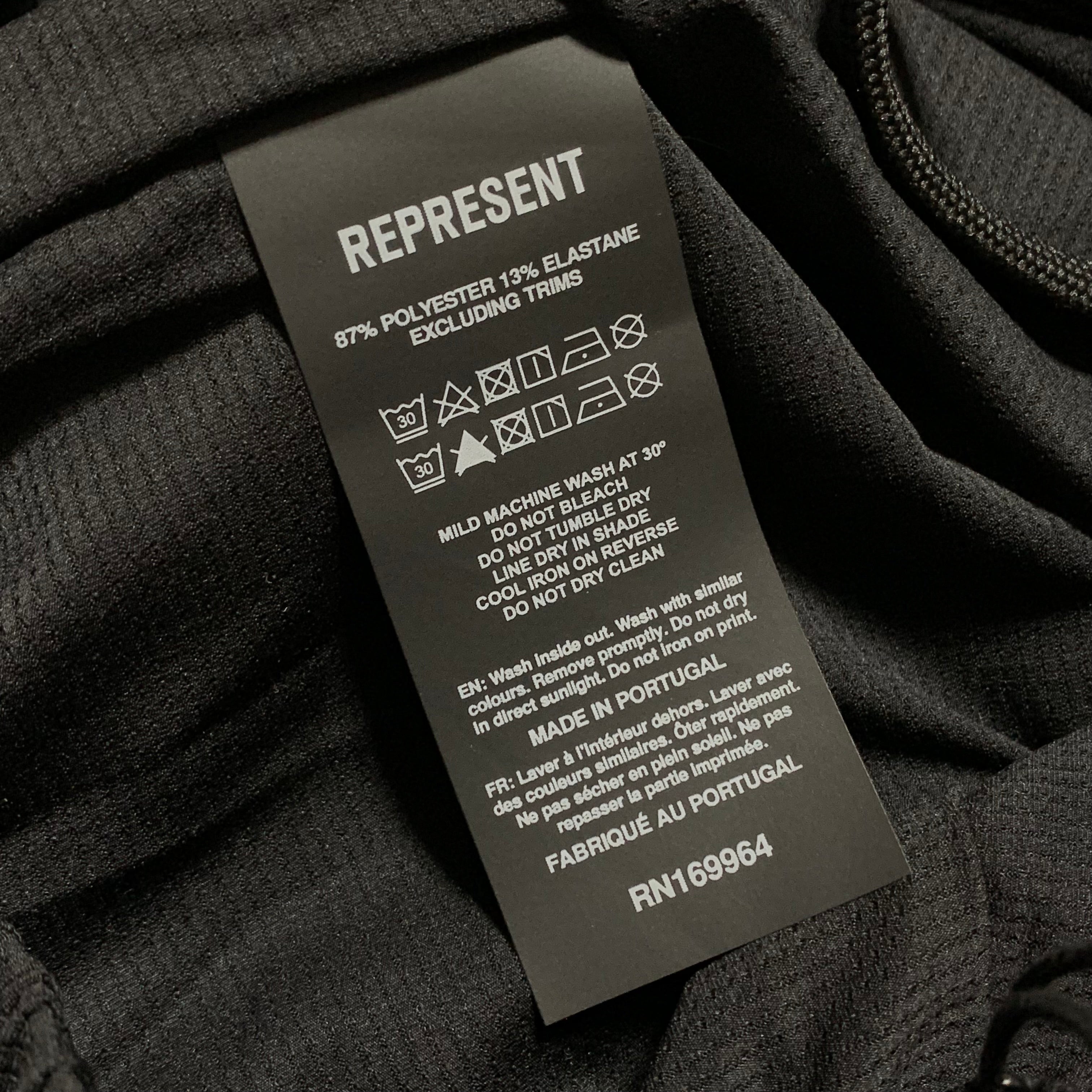 Represent Medium Shorts 247 DNA Mesh Black Shorts