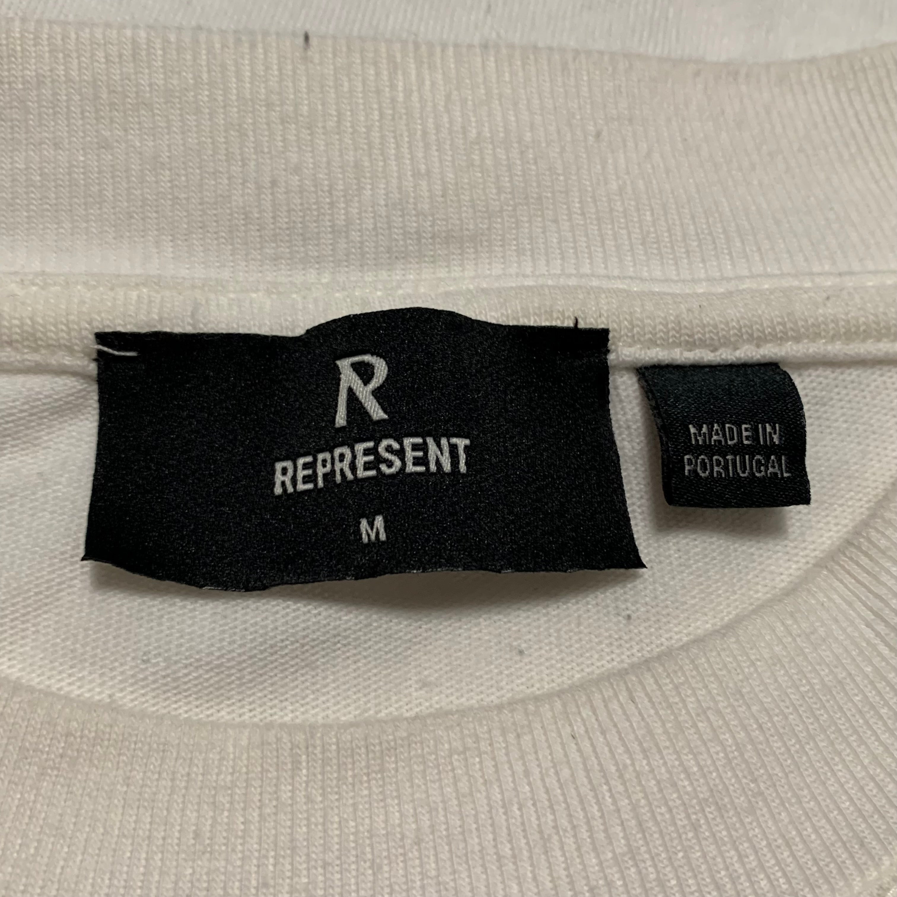 Represent Medium Double Distilled Flat White Tee