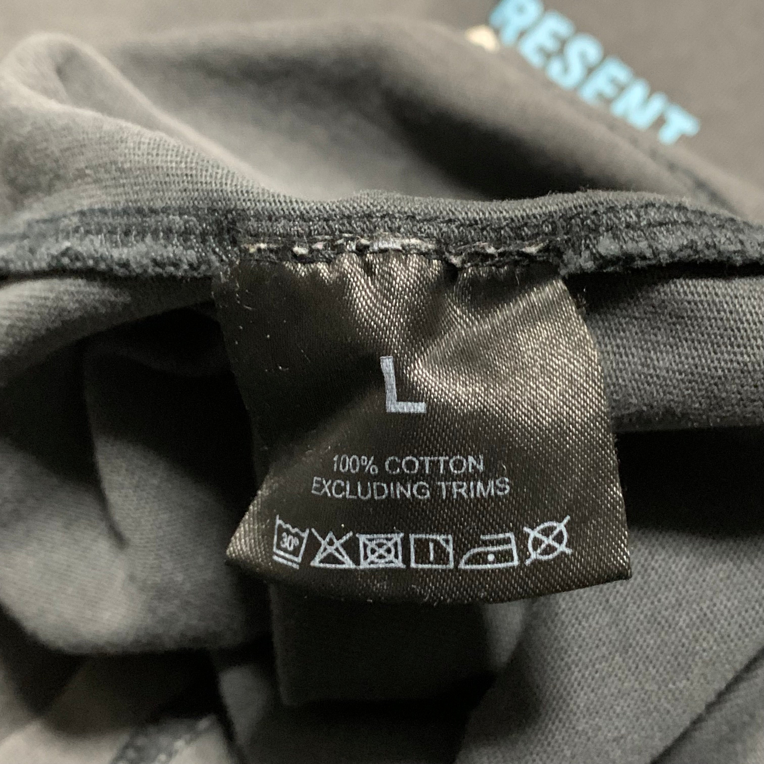 Represent Large Owners Club Vintage Grey Tee Blue