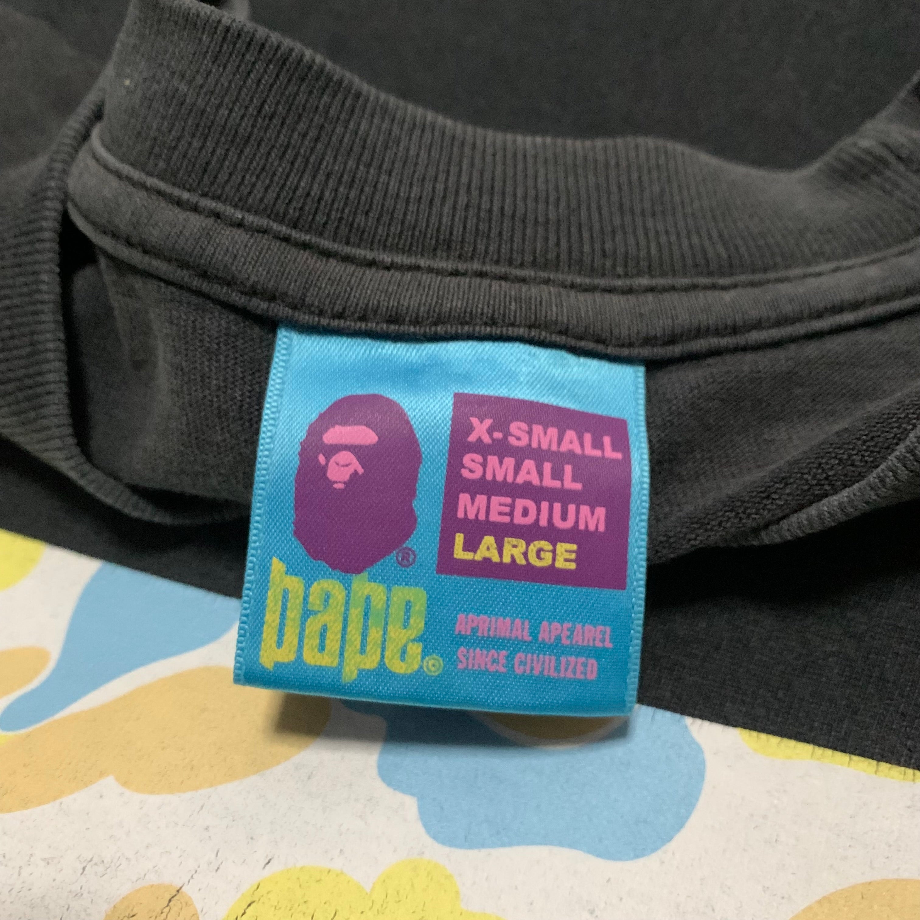 Bape Large Sapporo City Camo Japan Black Tee A Bathing Ape 2006