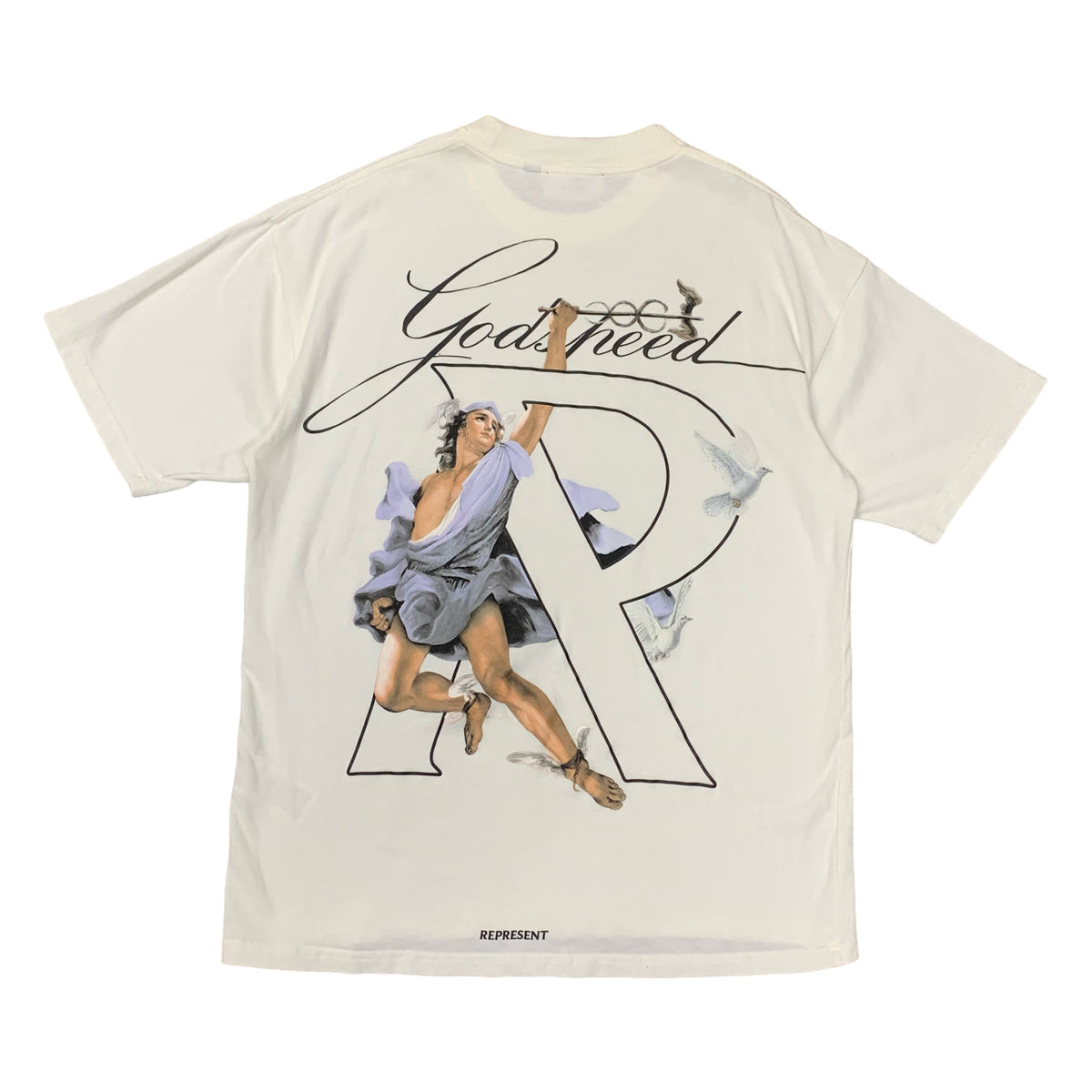 Represent Small Tee Hermes Flat White T-Shirt