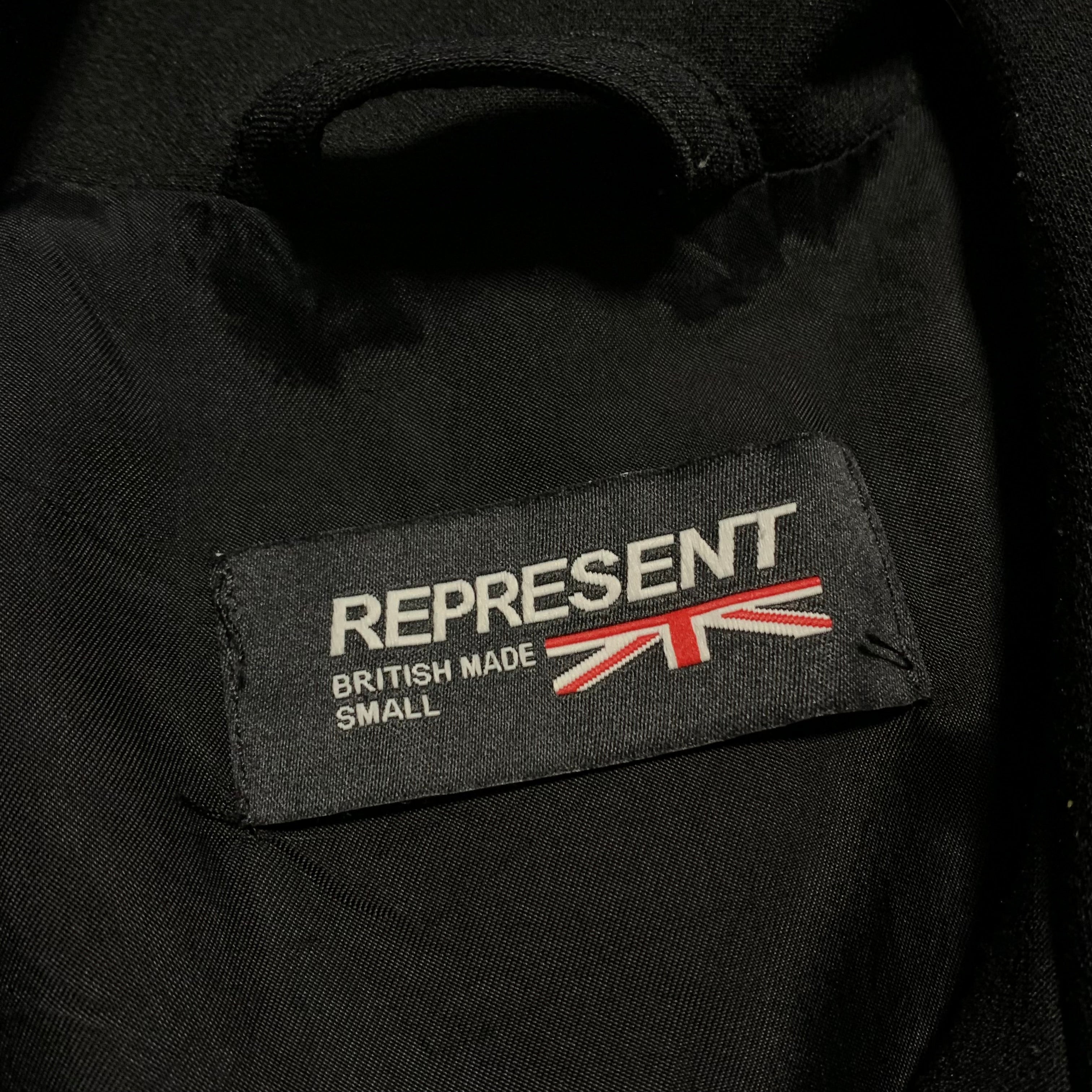 Represent Small Jacket GB Flag Black Track Jacket British Made