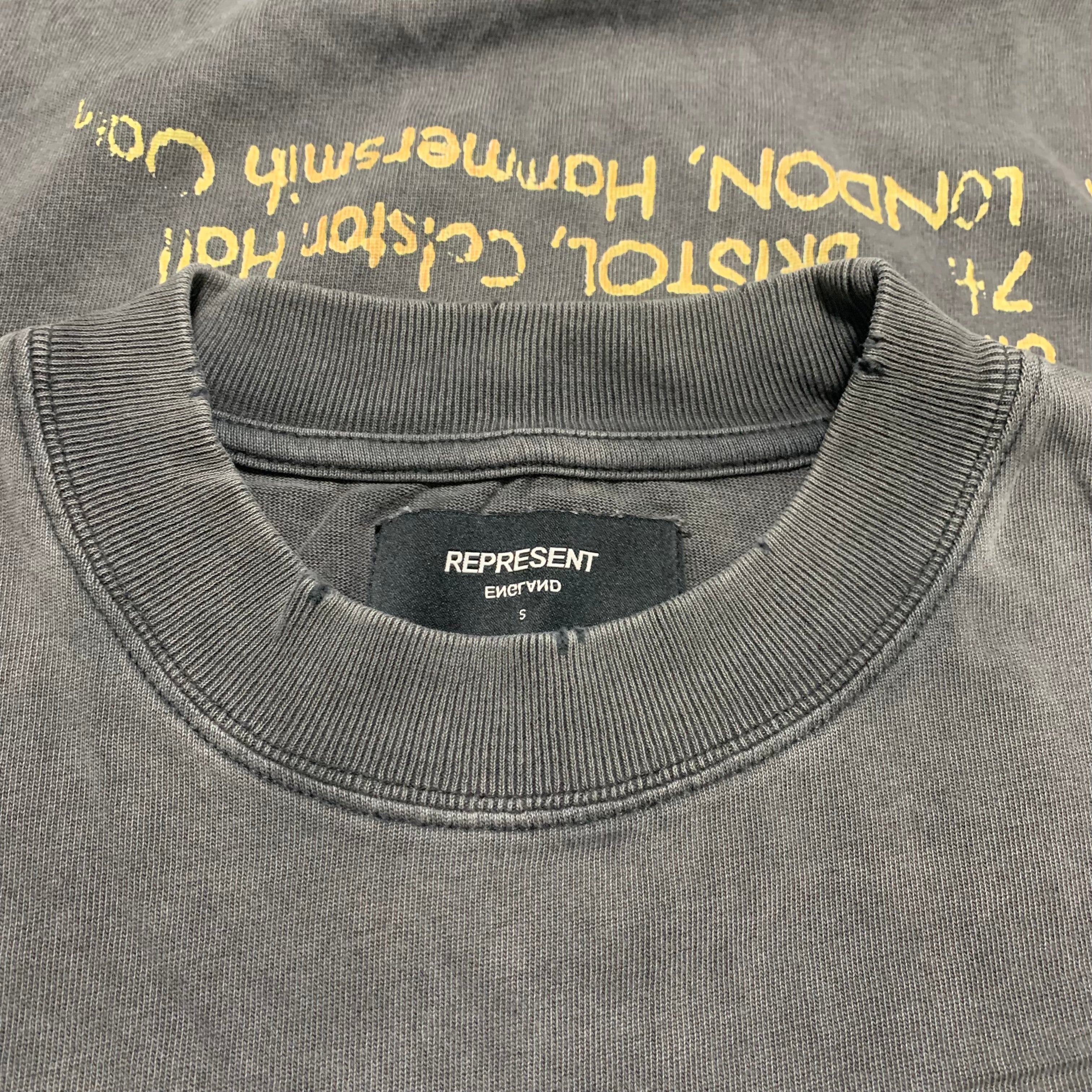 Represent Small Rep N Resent Vintage Grey Tee