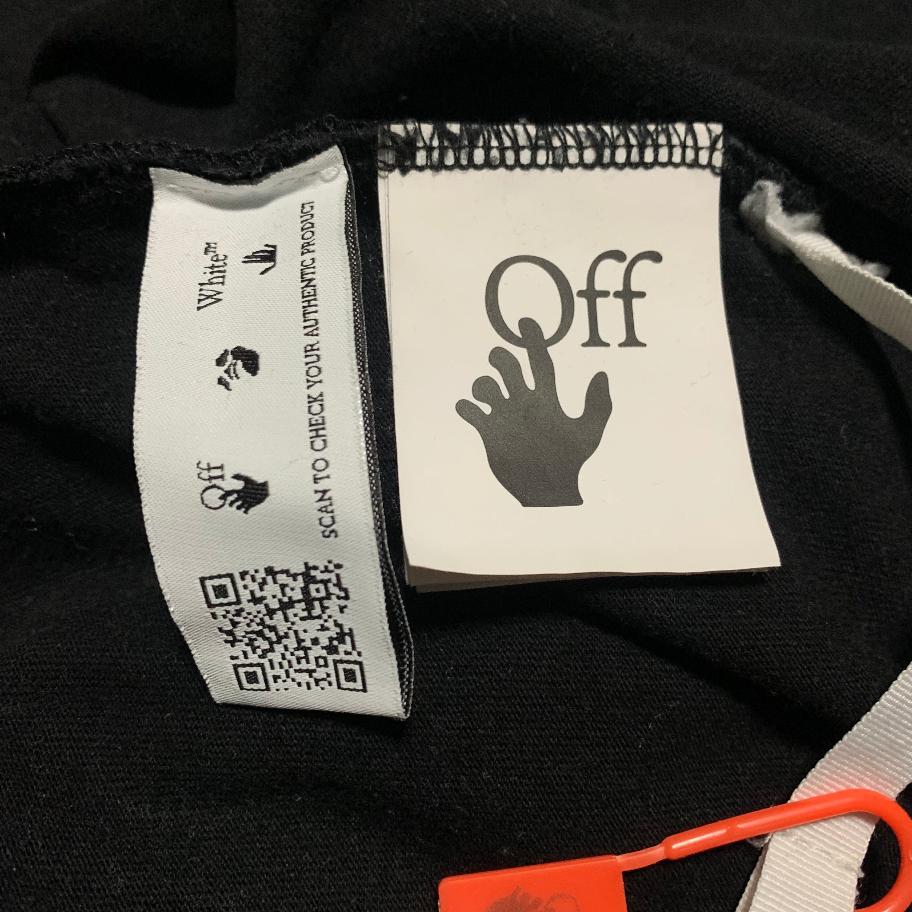 Off White Small Degrade Arrows Black Long Sleeve Tee Virgil Abloh
