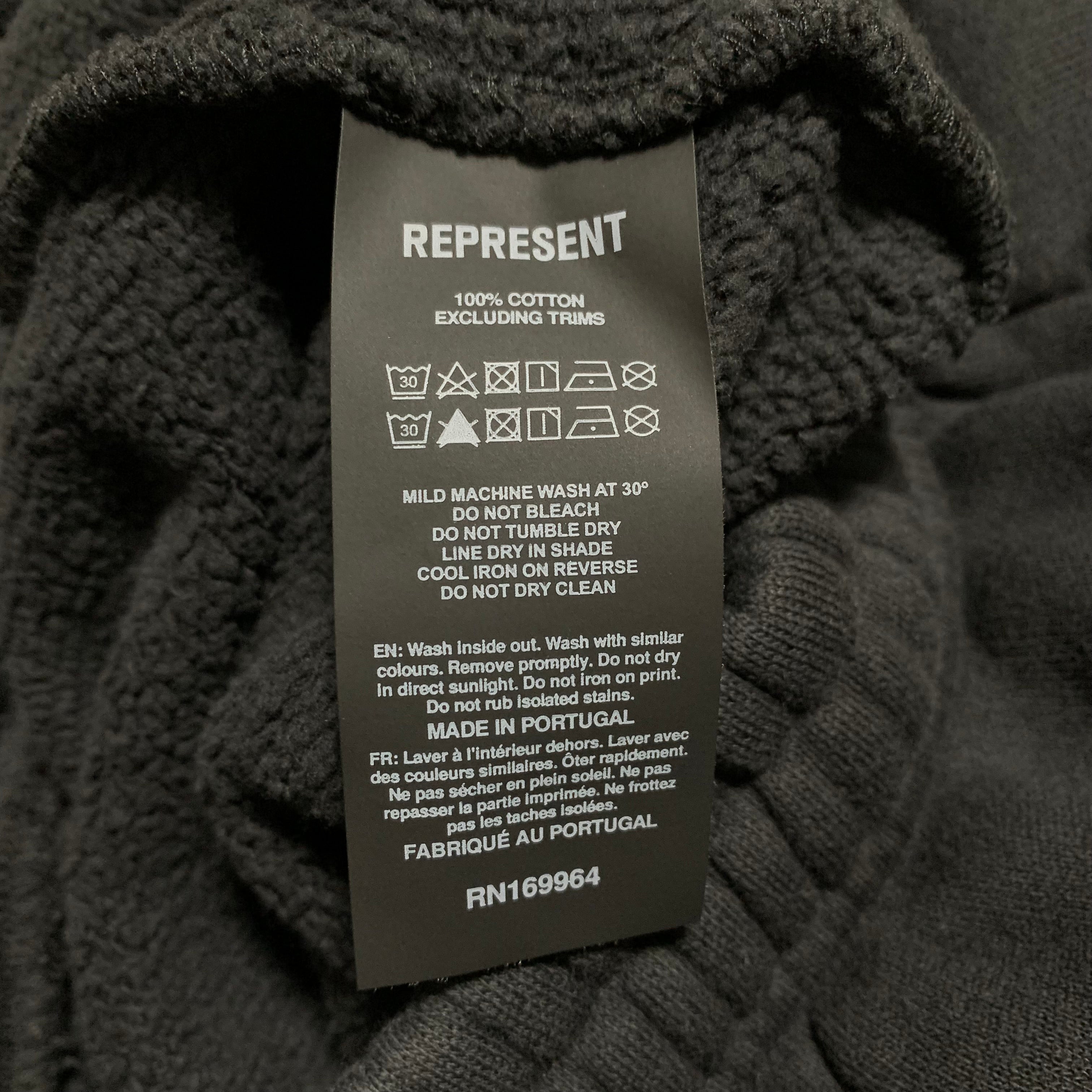 Represent XS Shorts 247 Jet Black Jogger Shorts Bottoms