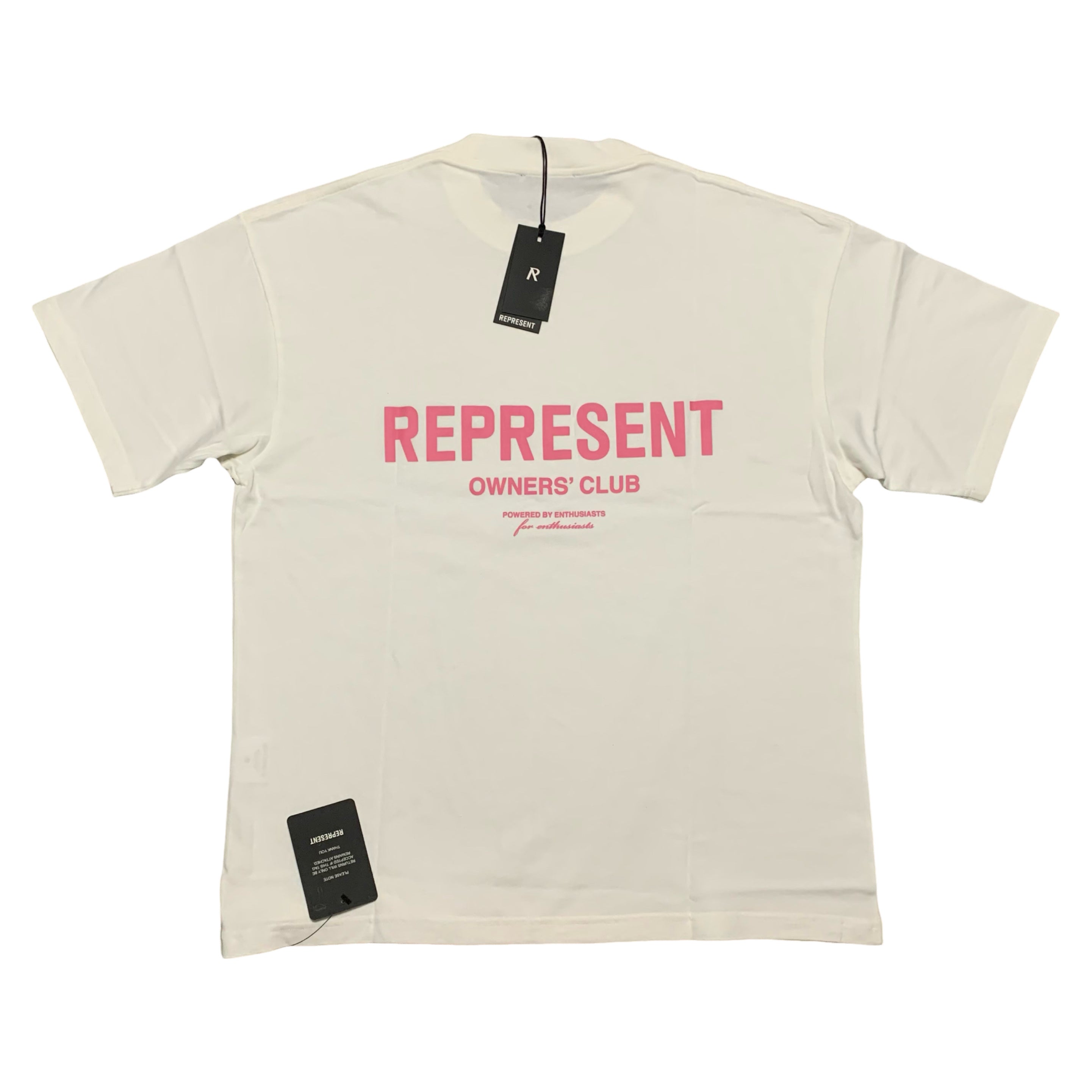 Represent Medium Owners Club Pink White Tee