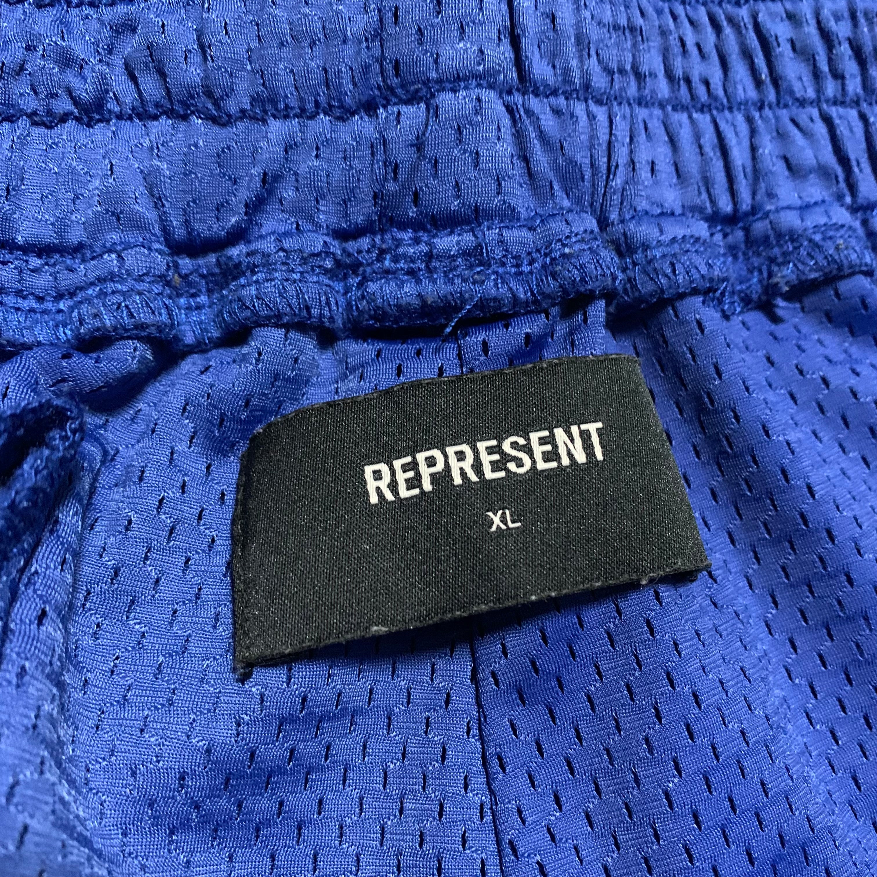 Represent XL Shorts Blue Mesh Bottoms