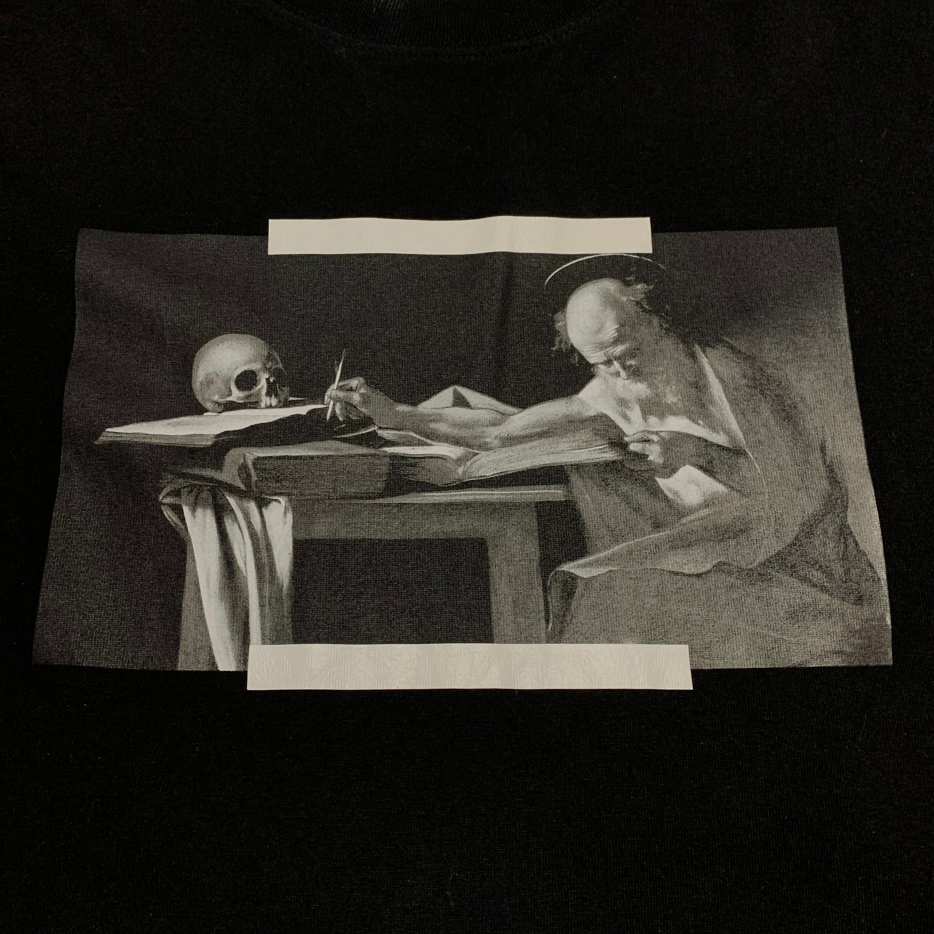Off White Small Caravaggio Painting Black Tee Virgil Abloh