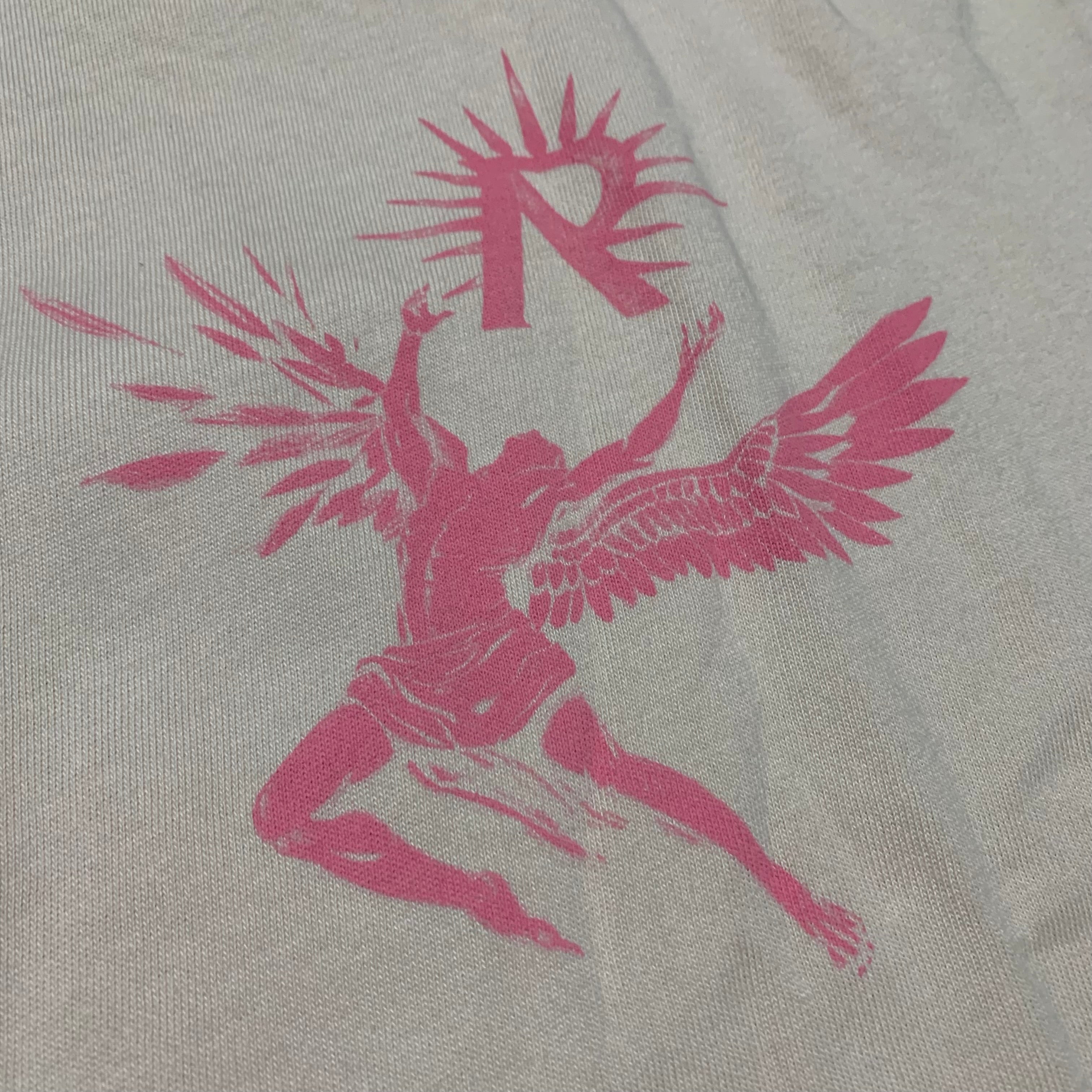 Represent Large Icarus Pink Pearl White Tee Coggles Limited Edition