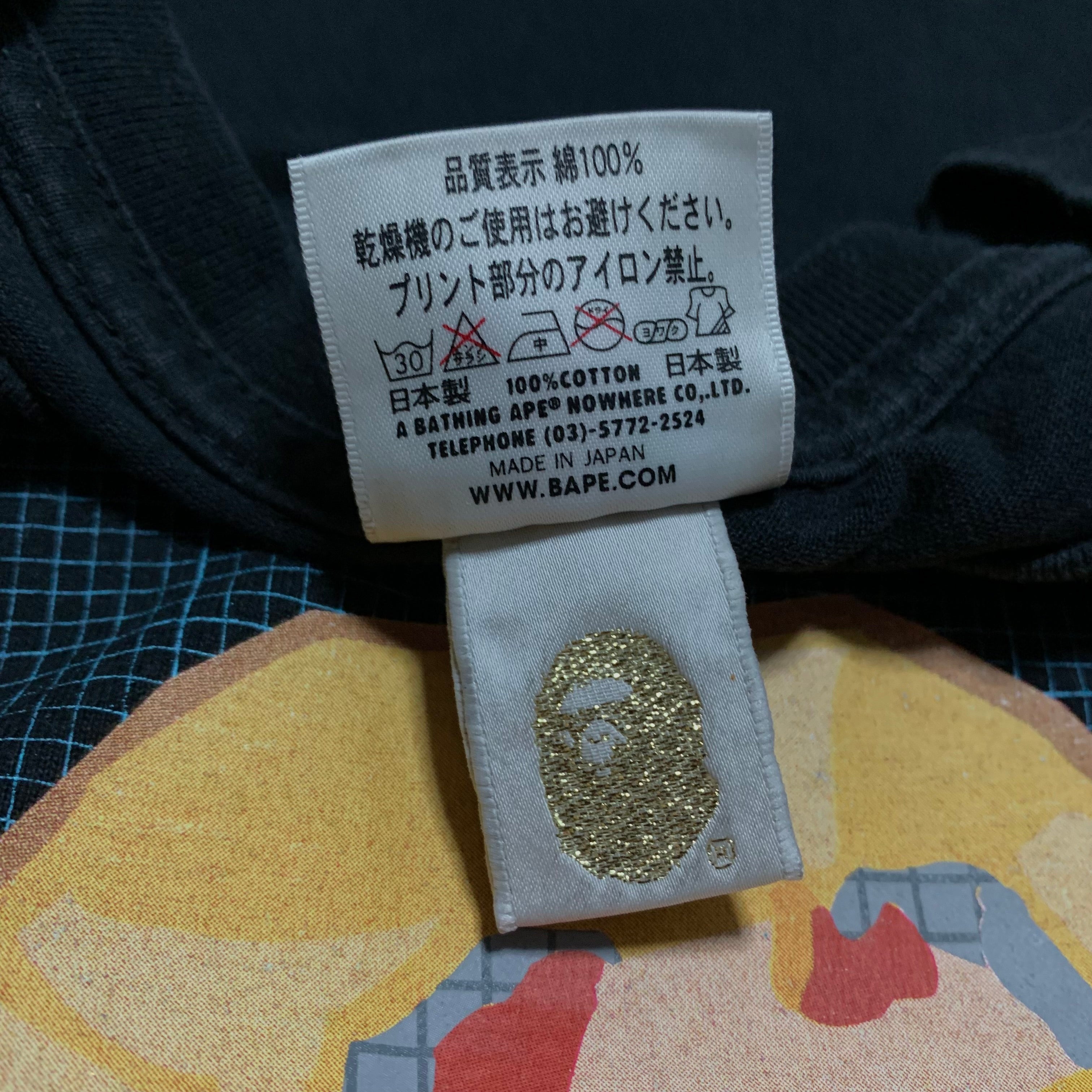 Bape Large Graphic Black Tee A Bathing Ape