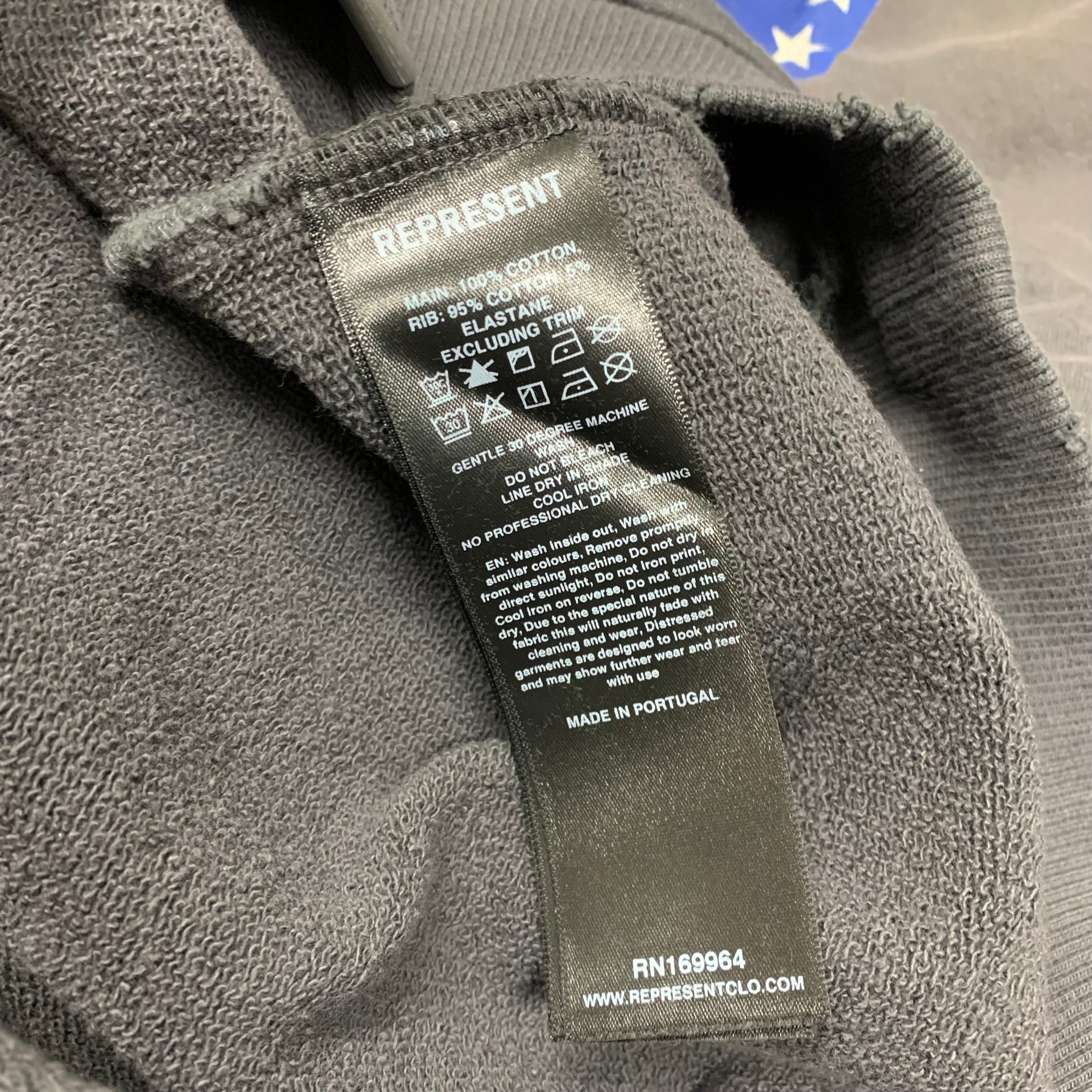 Represent Medium Hoodie Dream On Tour Sun Fade Grey Hoodie (RRP £180)