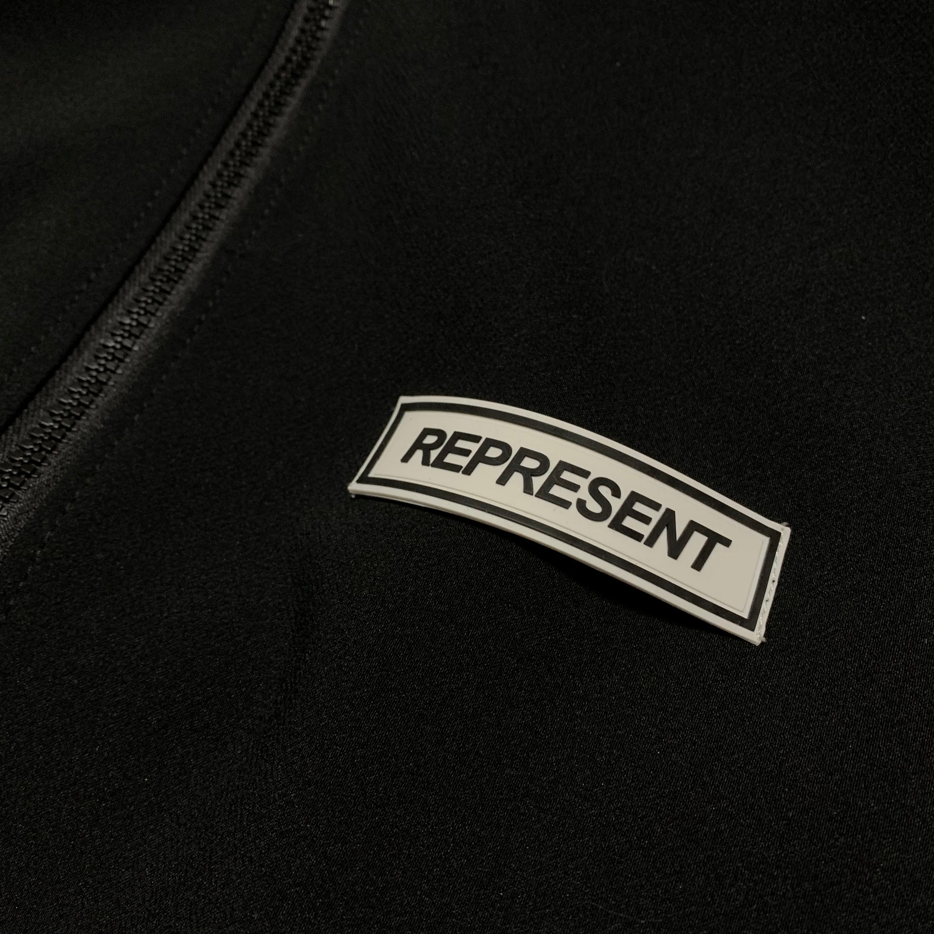 Represent Medium Jacket Black Track Top Jacket British Made