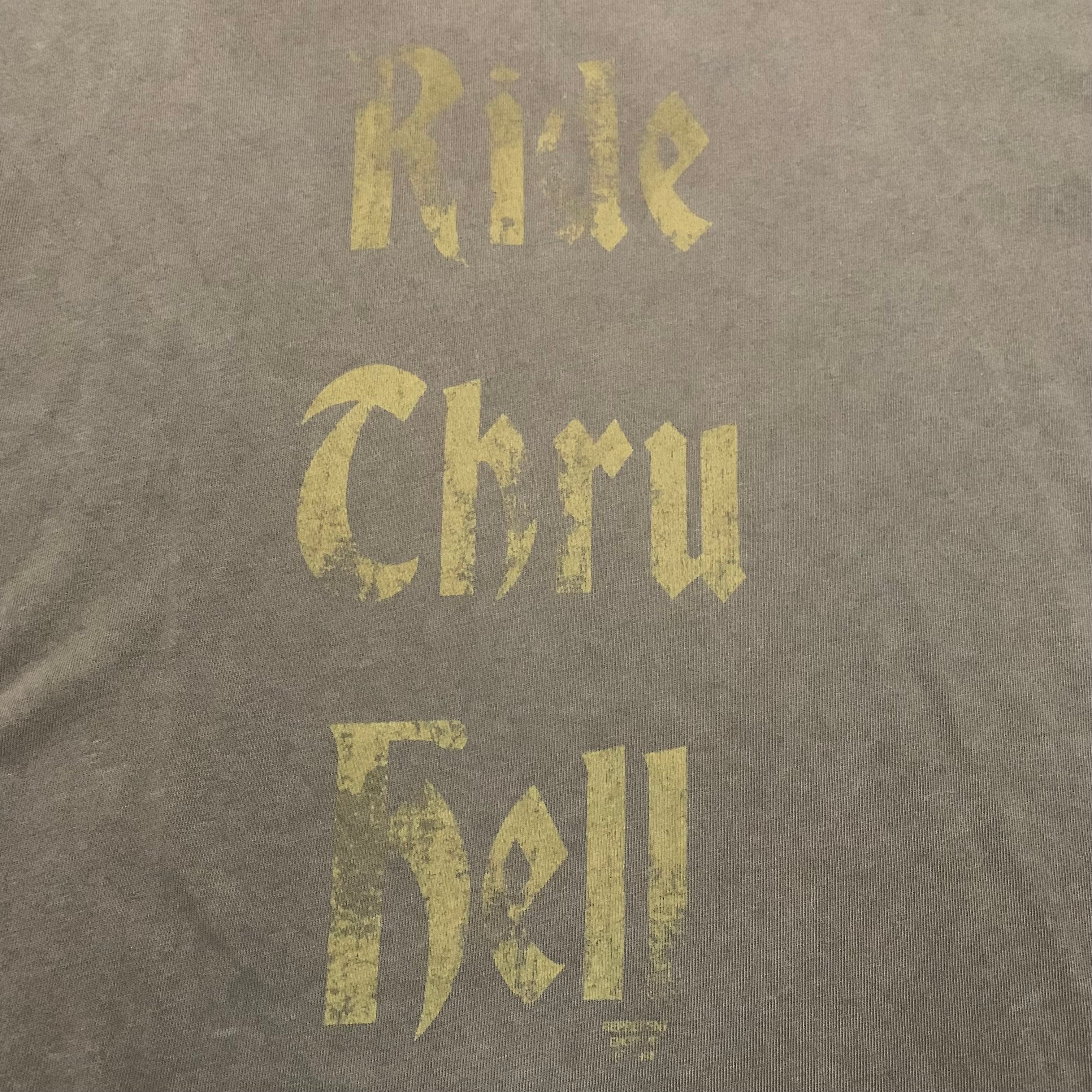 Represent Large Ride Thru Hell Vintage Brown Tee 'Motor Spirit'