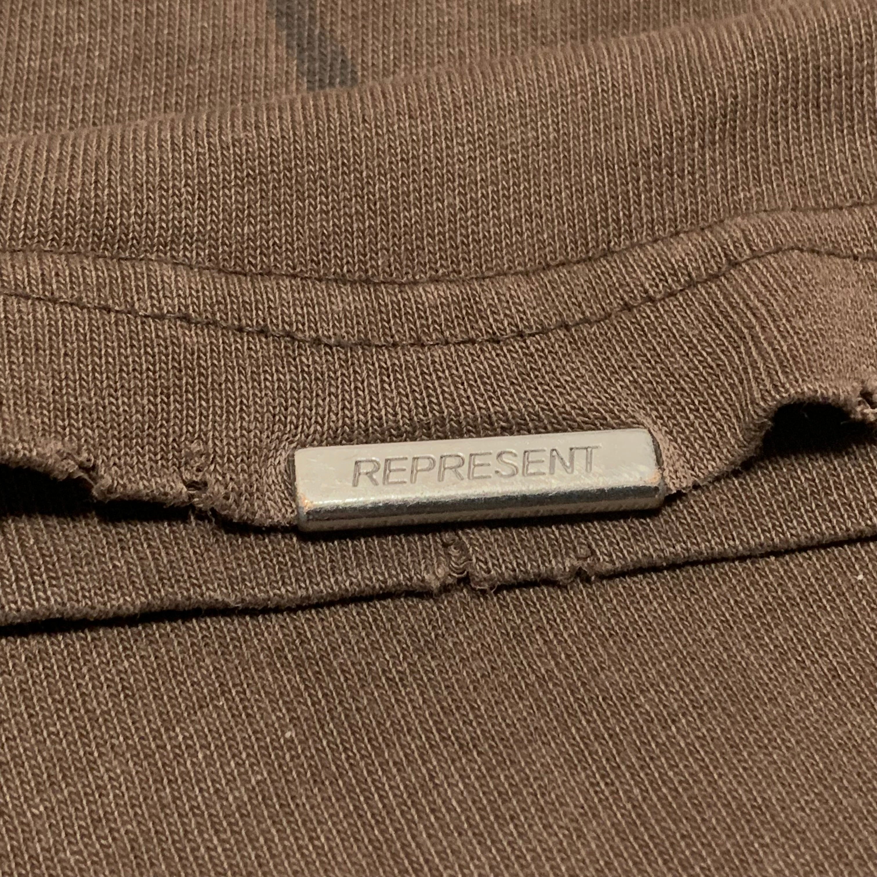 Represent Small British Thunder Vintage Brown Tee