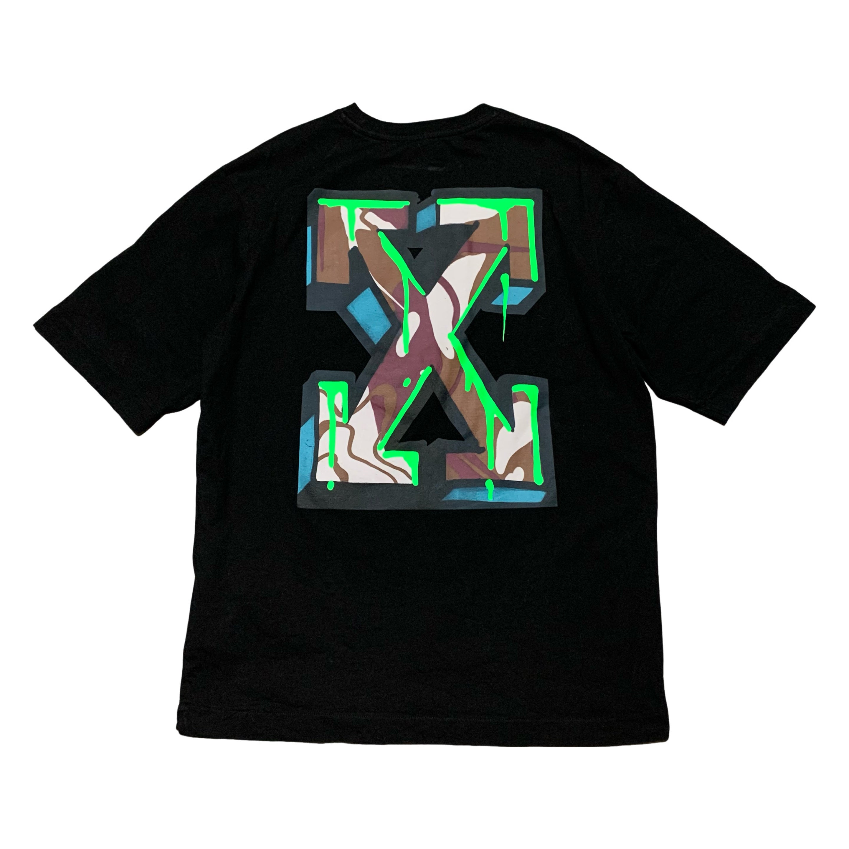 Off White Medium Neen Arrow Skate Black Tee Virgil Abloh