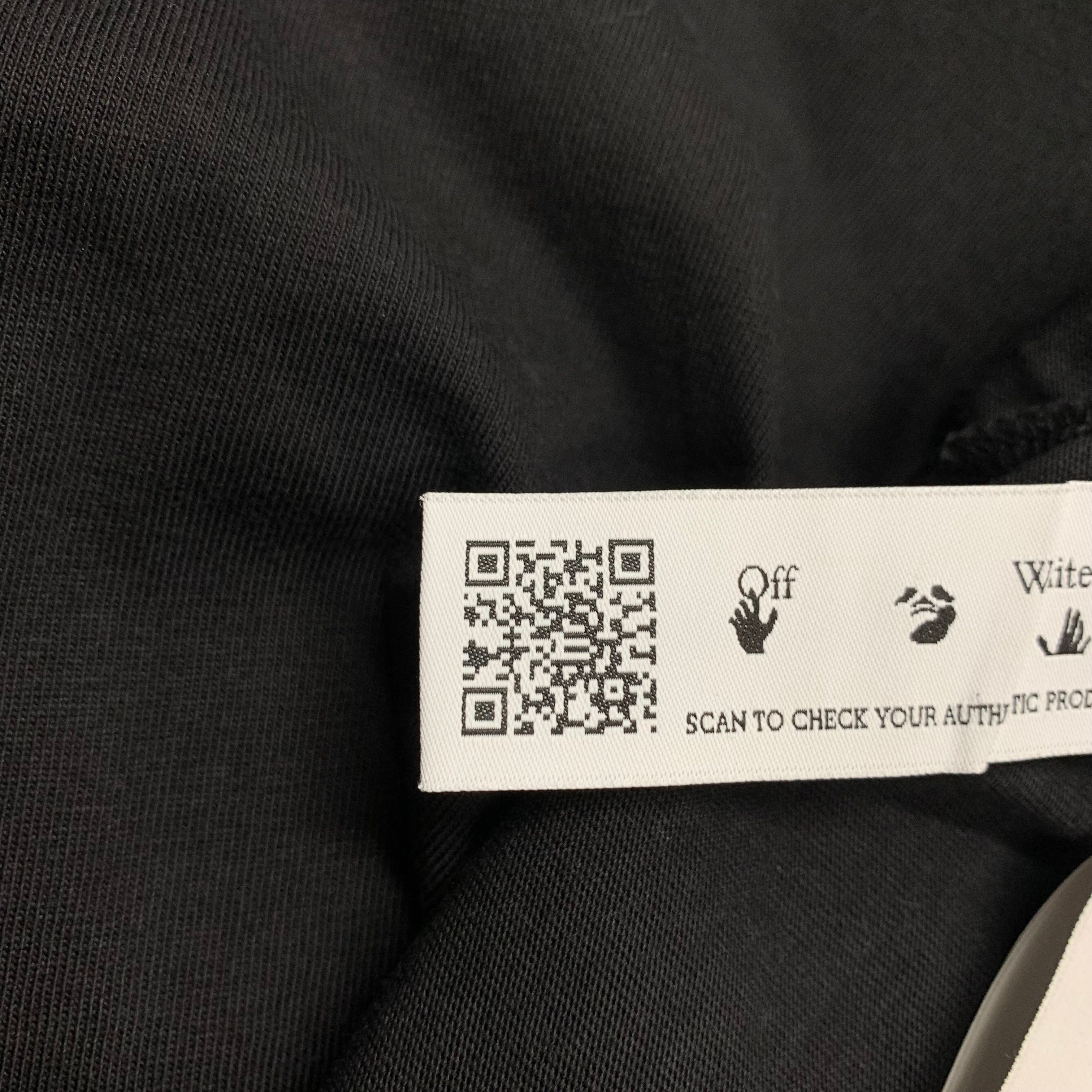 Off White Medium Tee Paint Marker Arrows Black T-Shirt Virgil Abloh